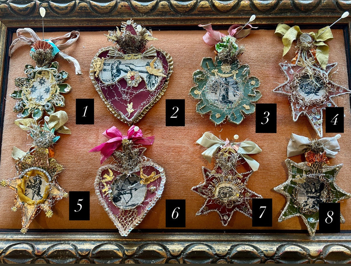 Handmade Reliquary Wall Hanging Work of Art