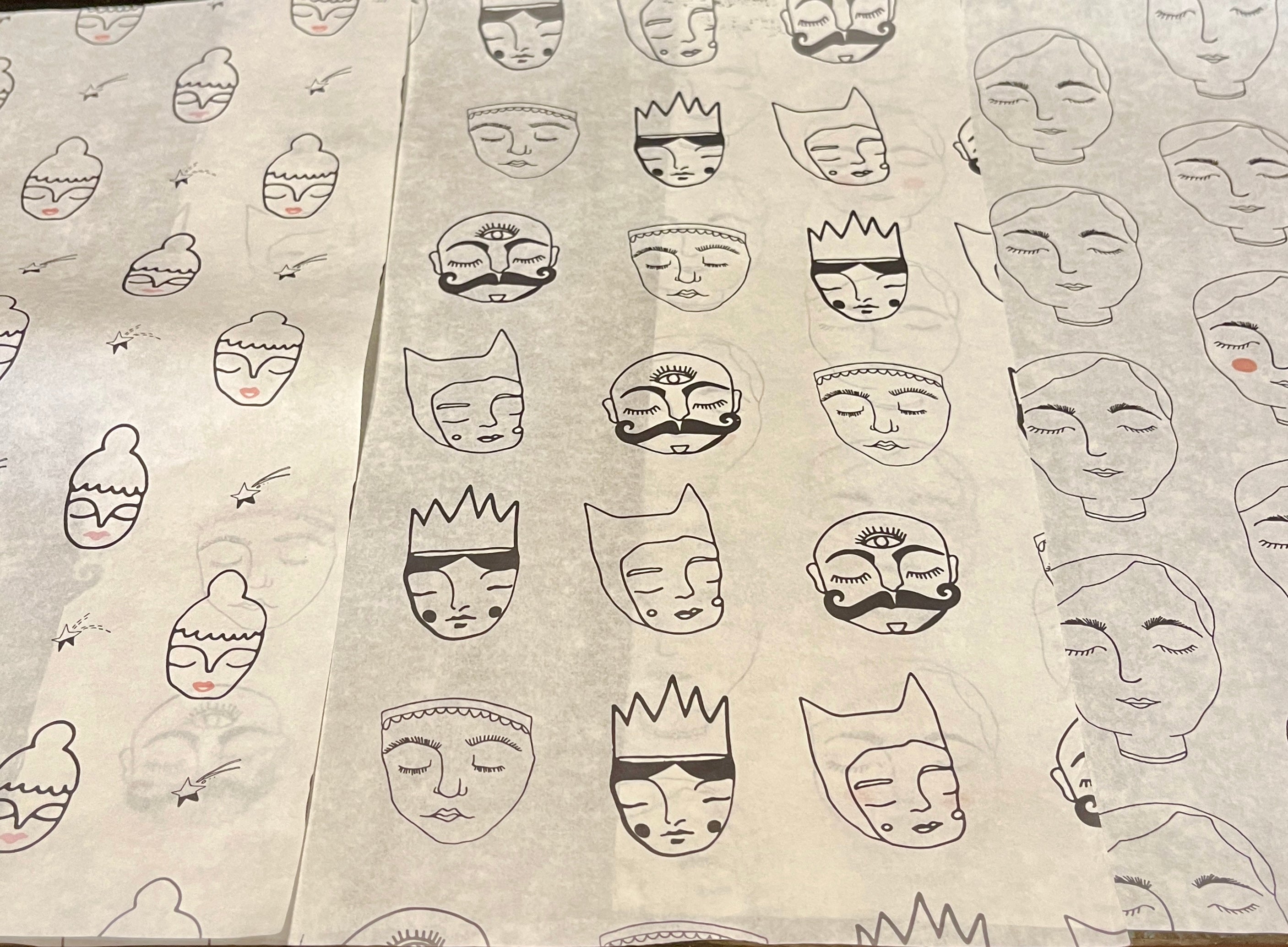 Skippy Cotton Faces Wrap