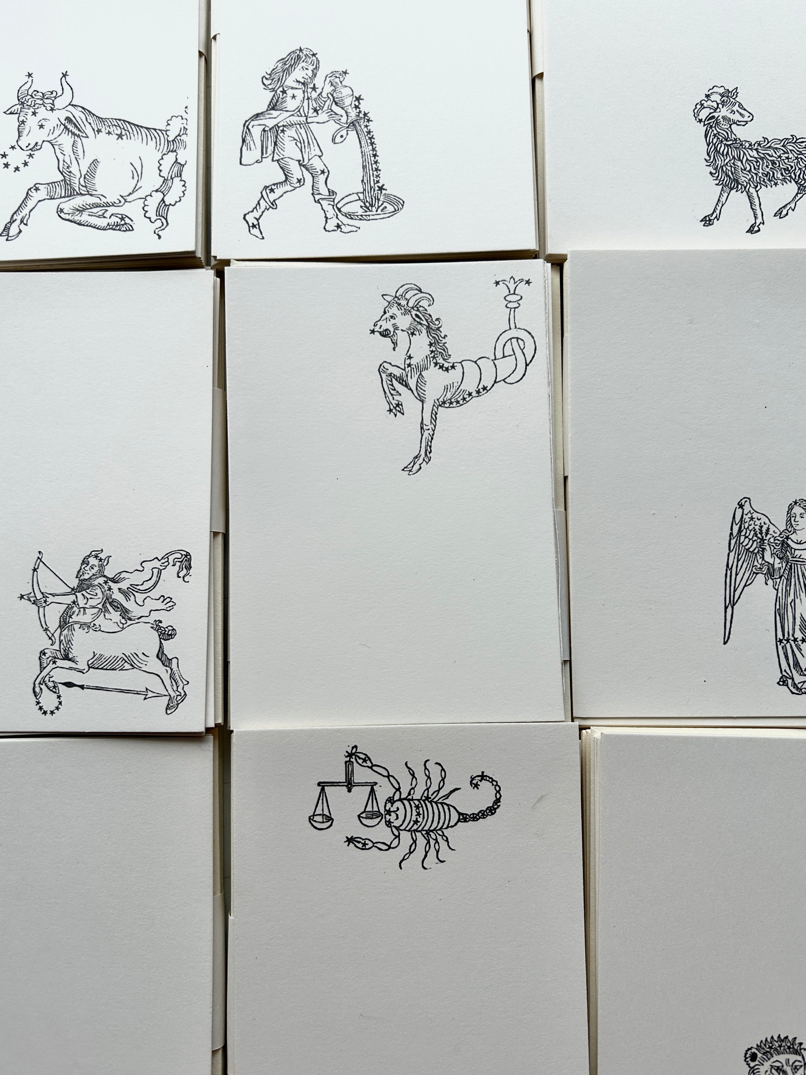 Zodiac Mini Printed Notecards