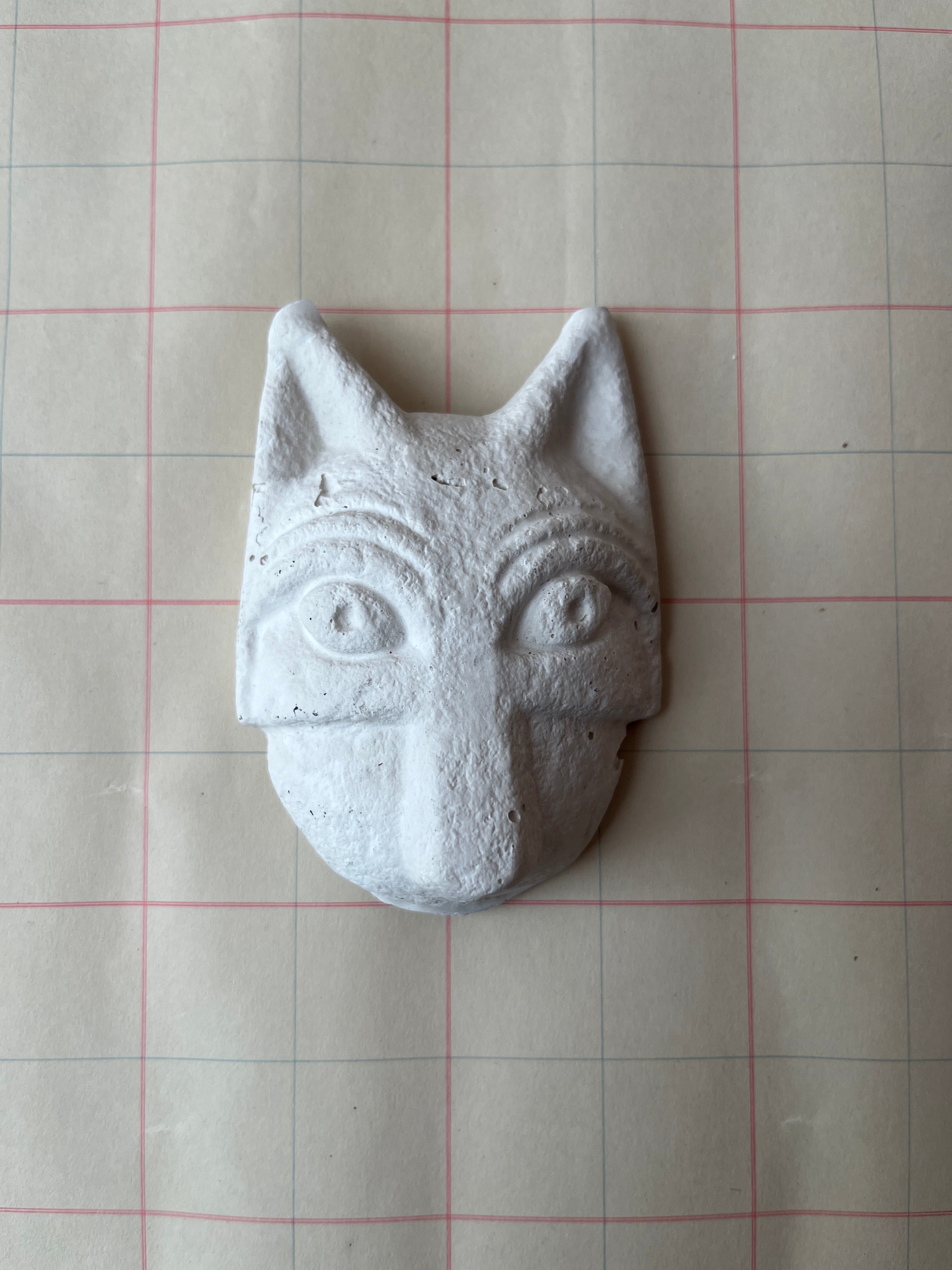 Plaster Cat Wall-hanging