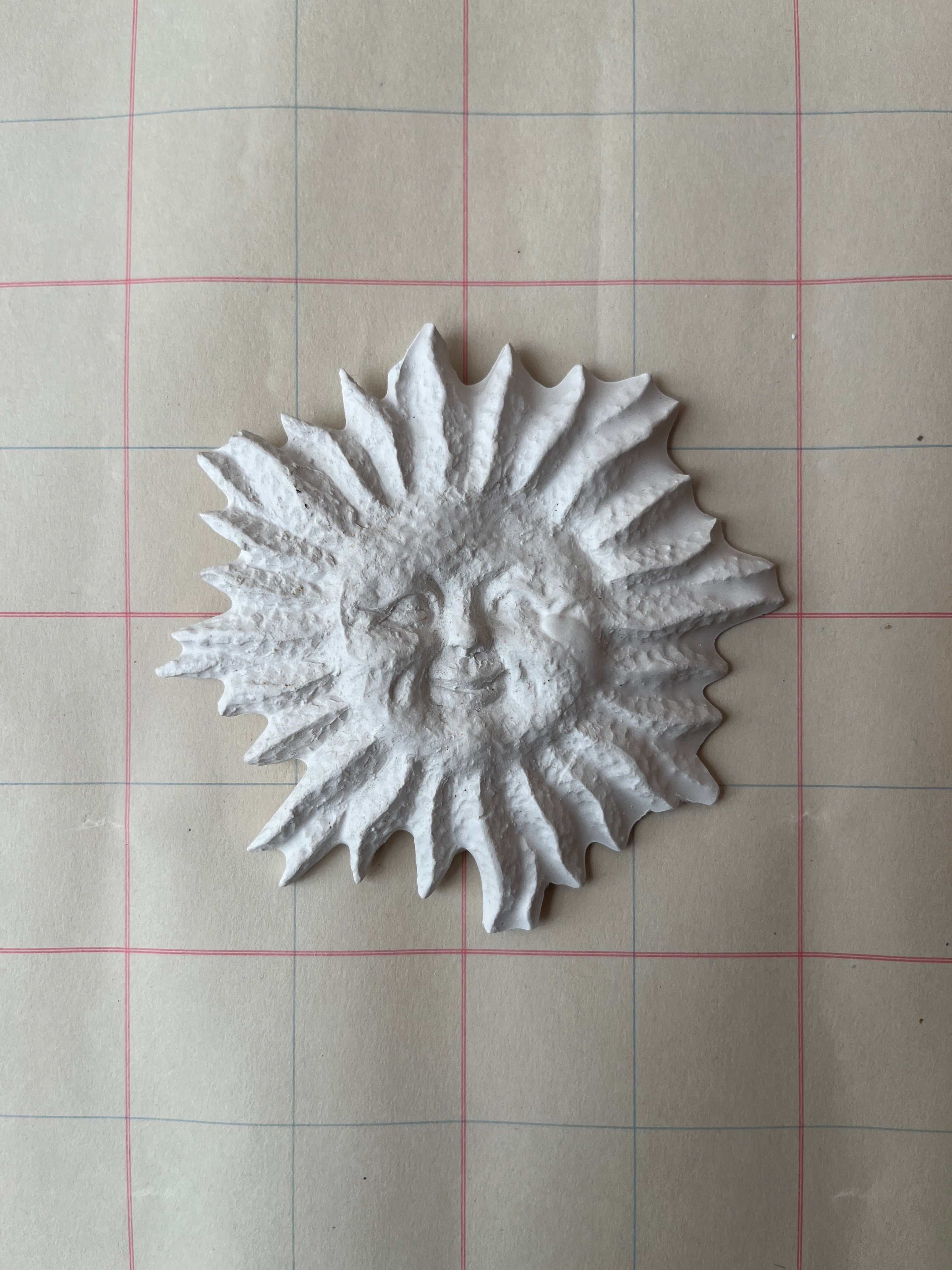 Plaster Sun Wall-hanging