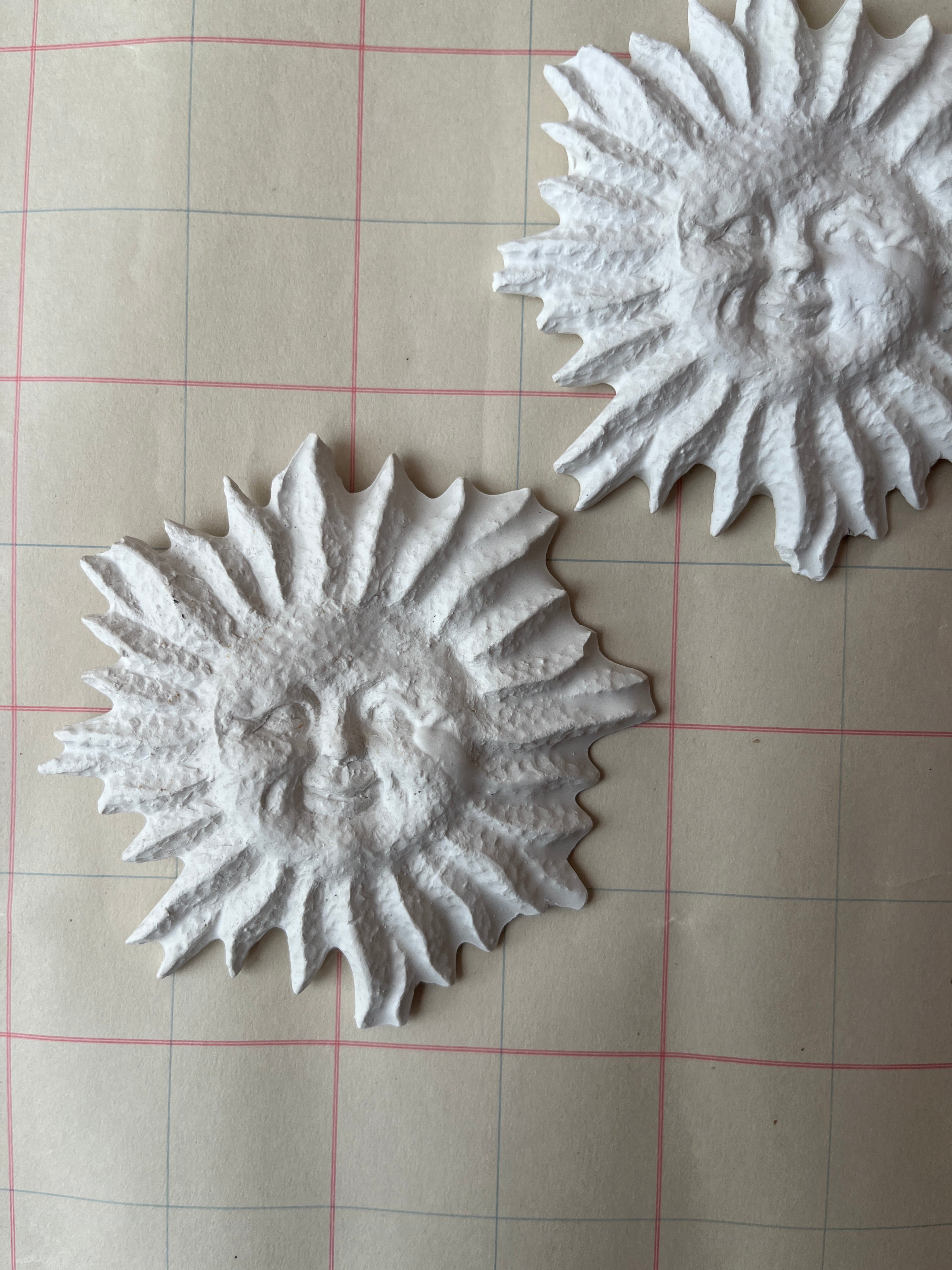 Plaster Sun Wall-hanging