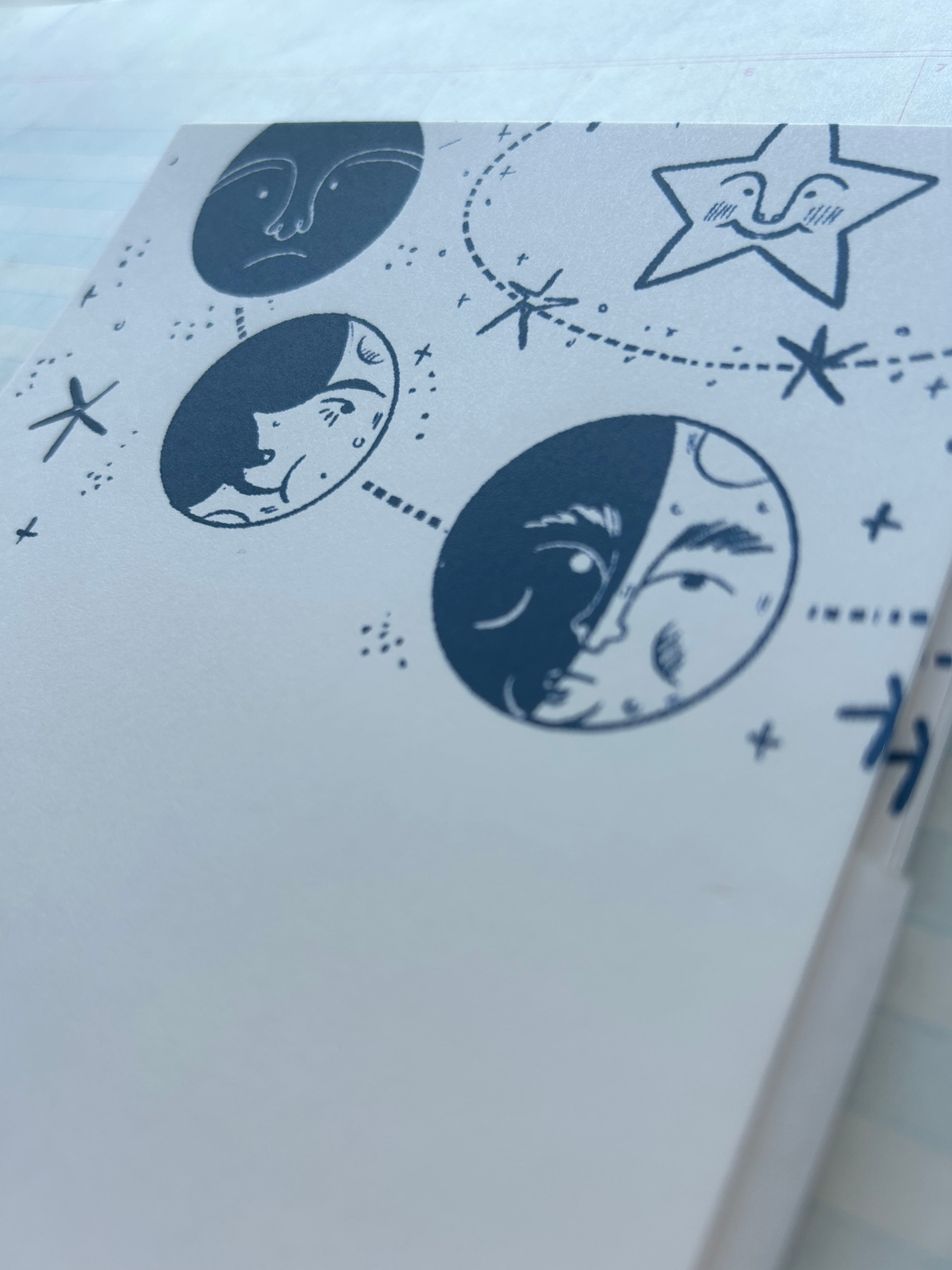 Moon Phases Stationery Set