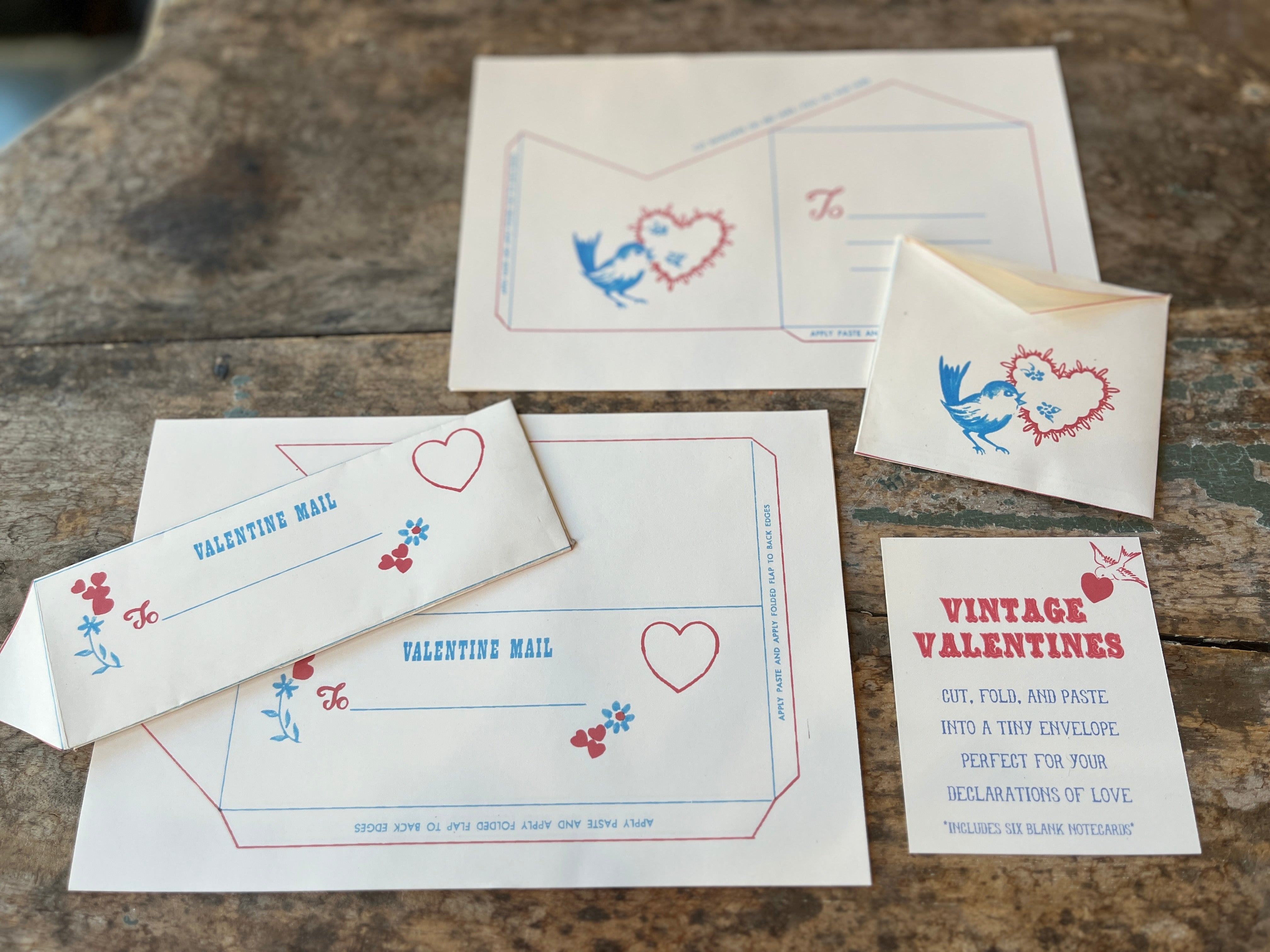 Vintage Foldable Valentines