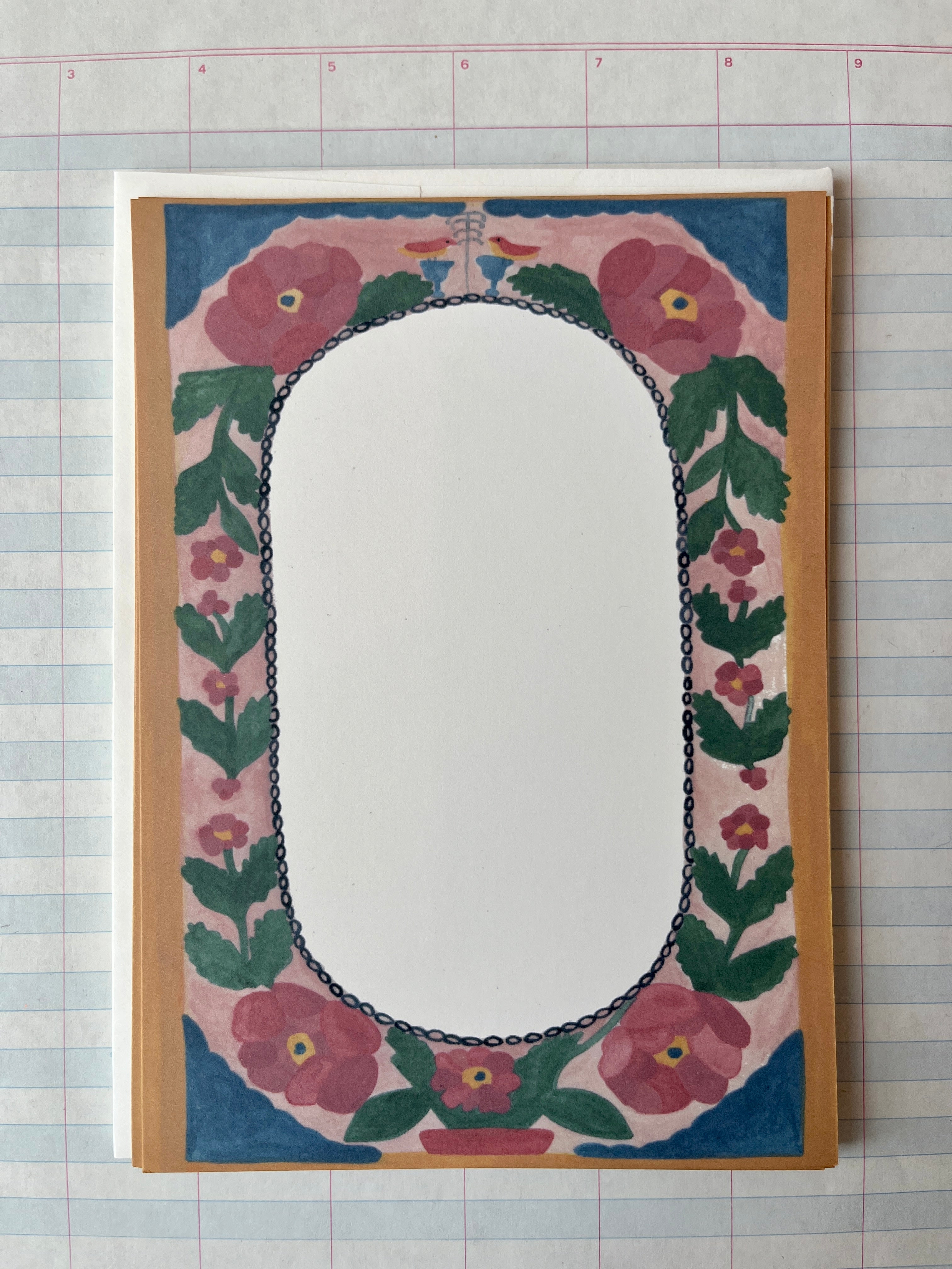 Folk Fraktur Frame Stationery