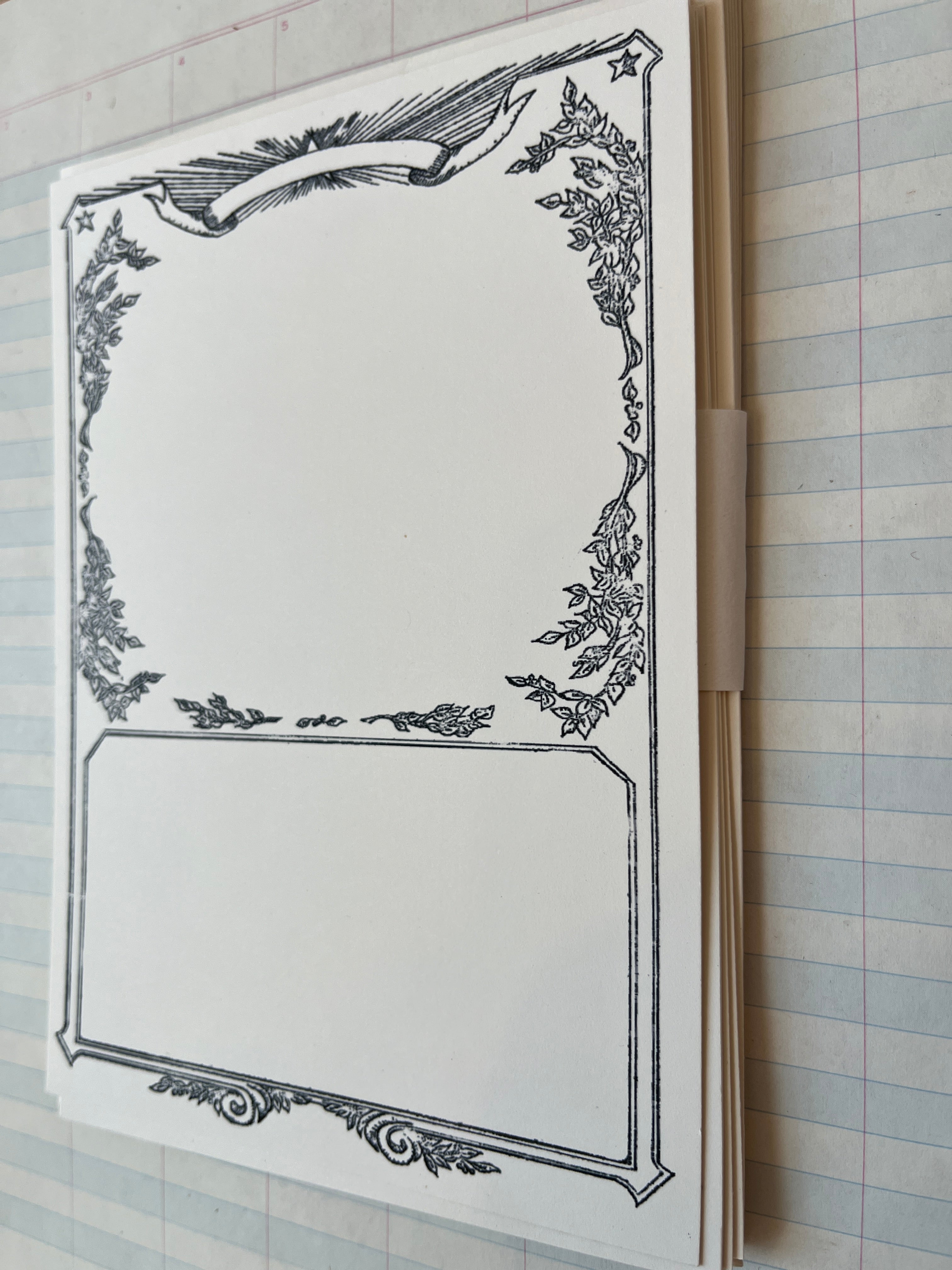 Celestial Frame Printed Notecard Set