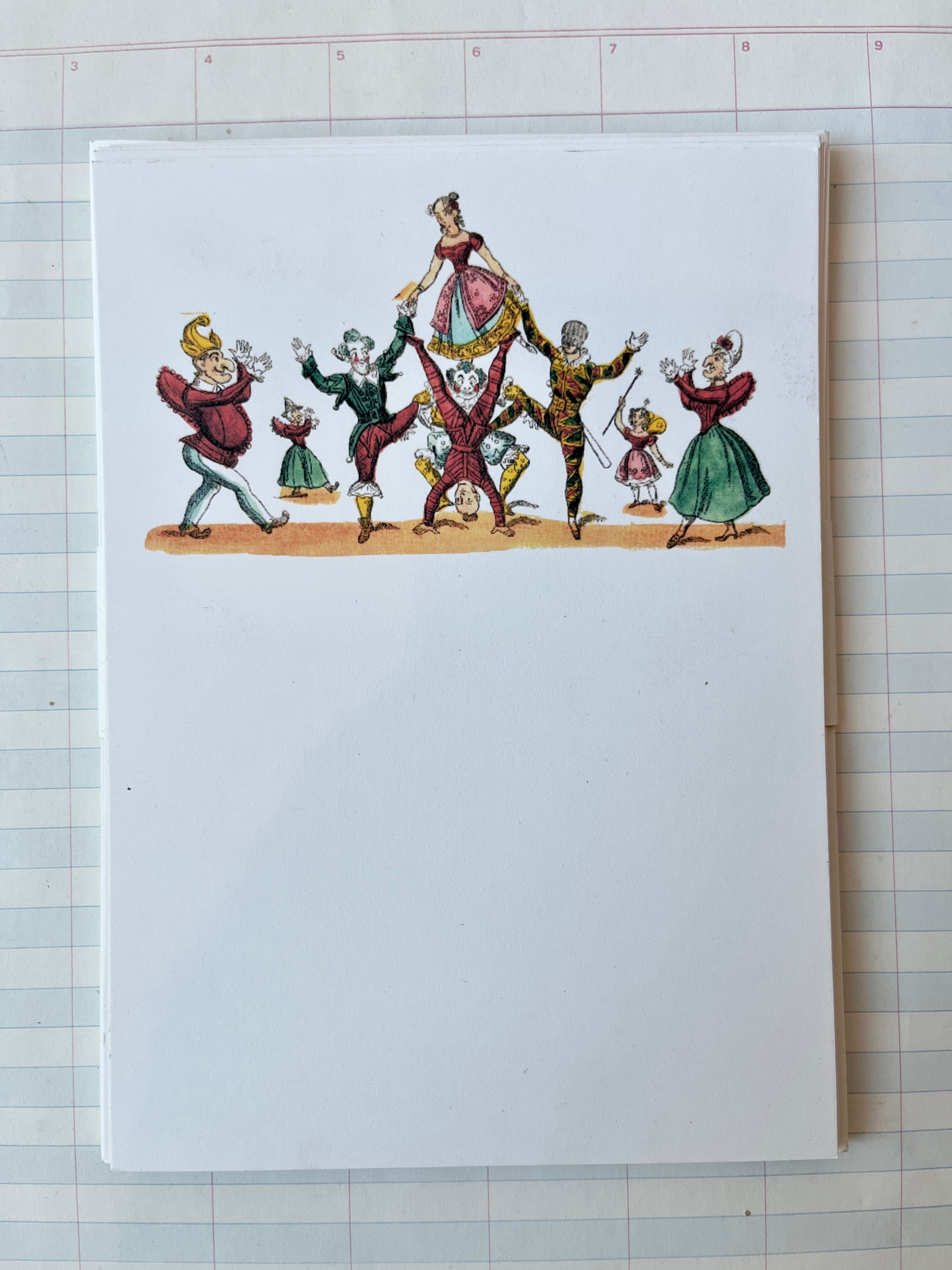 Folks Pyramid Holiday Stationery
