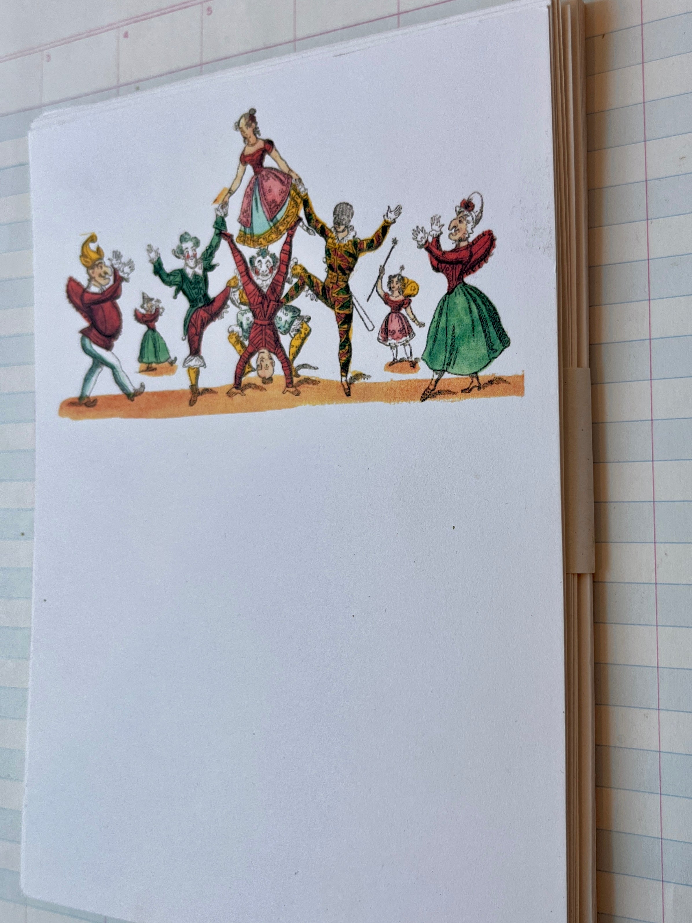 Folks Pyramid Holiday Stationery