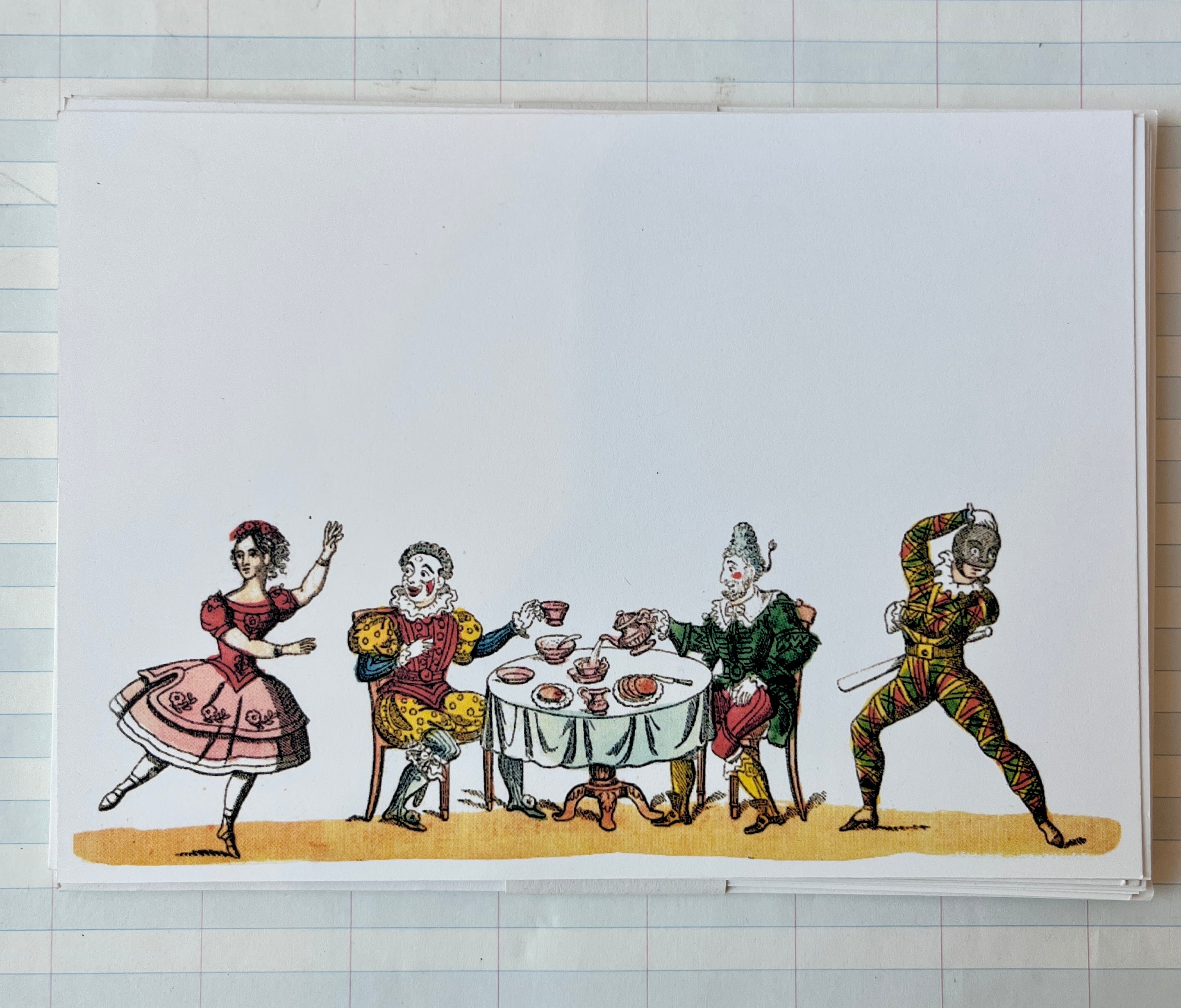 Fun Folks Tea Party Holiday Stationery