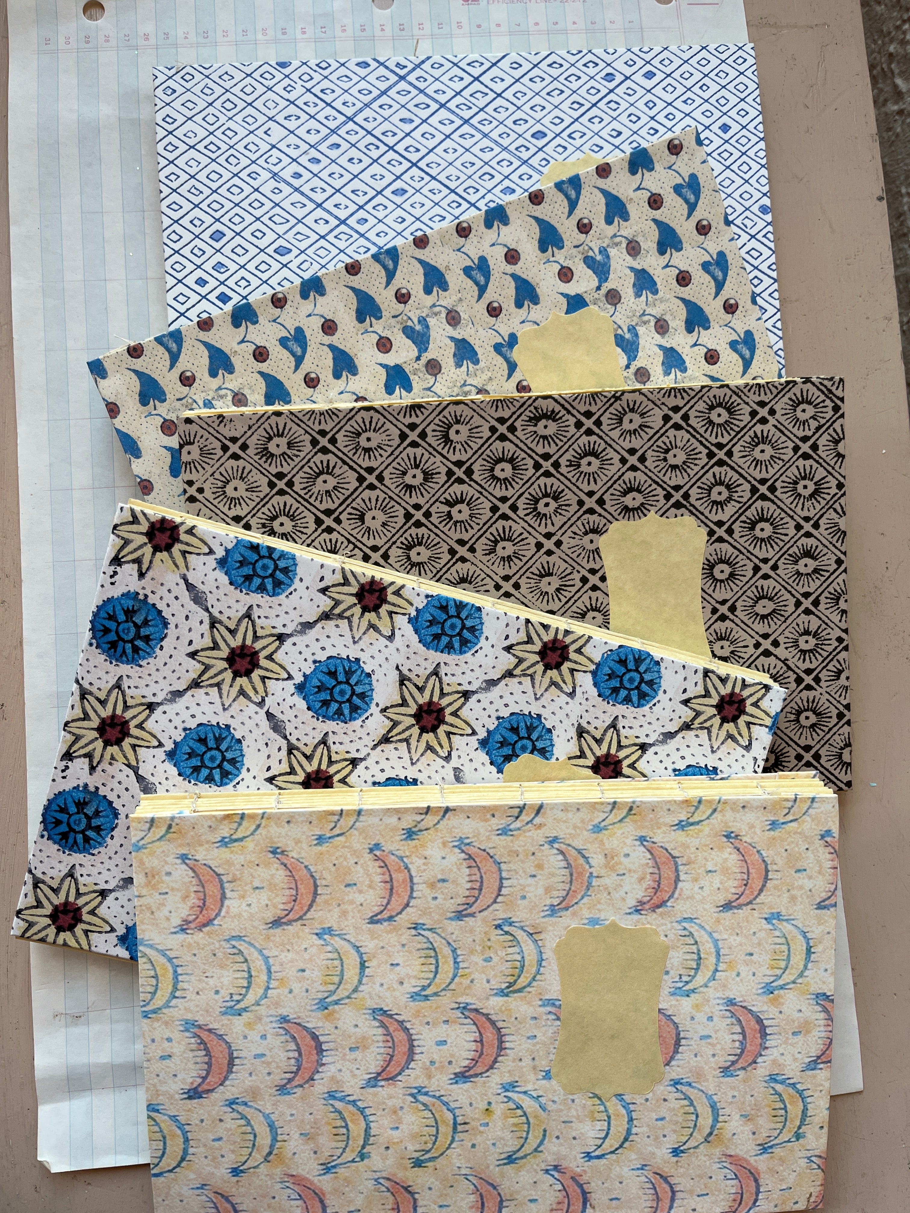 Handmade Papier Dominotes Notebooks