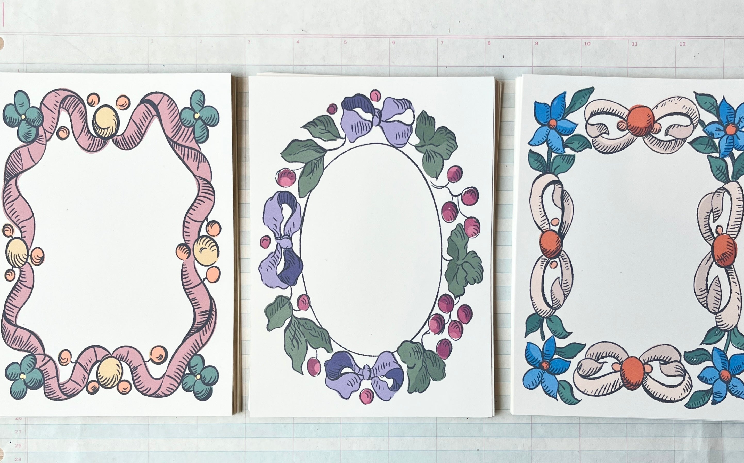 Rococo Frames Notecard Set