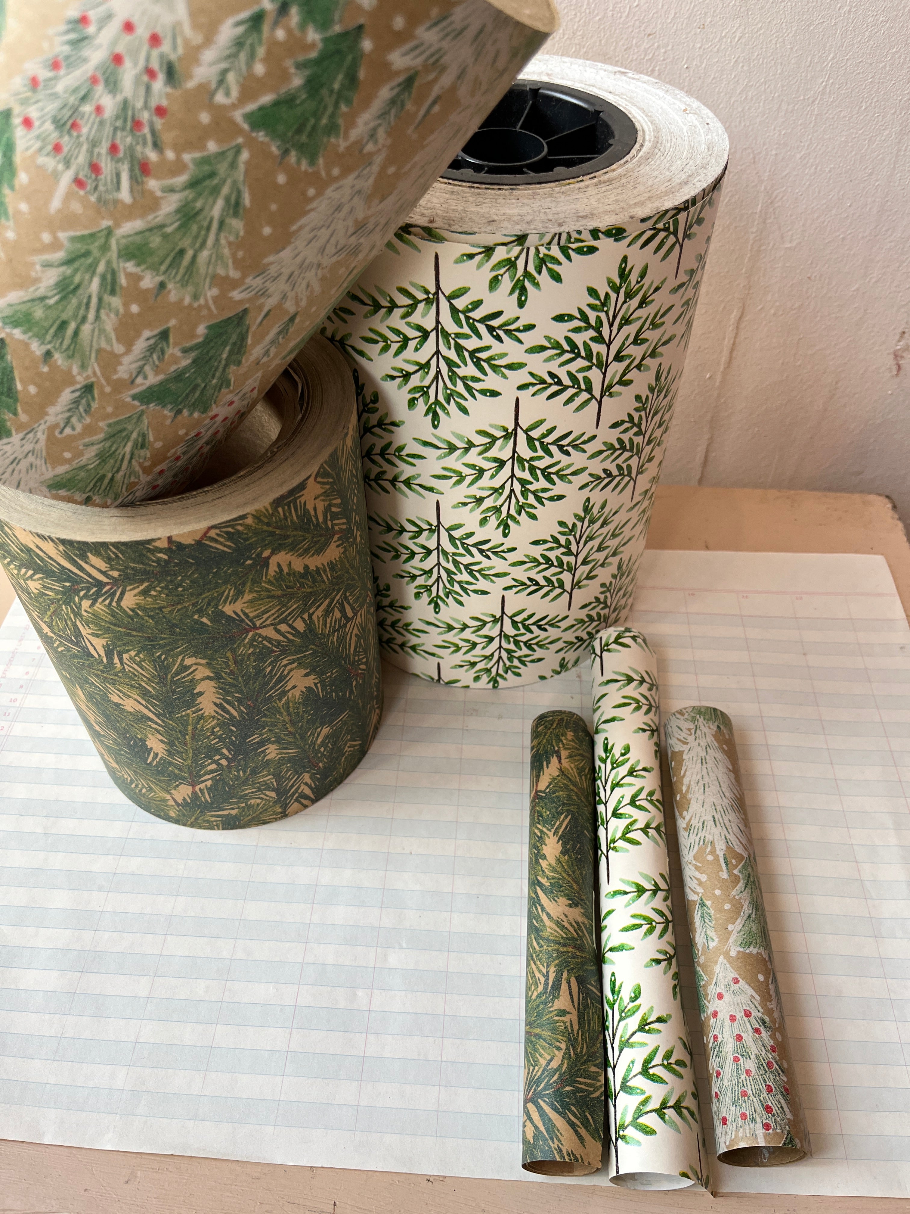 Holiday Wrap Sheets - Trees