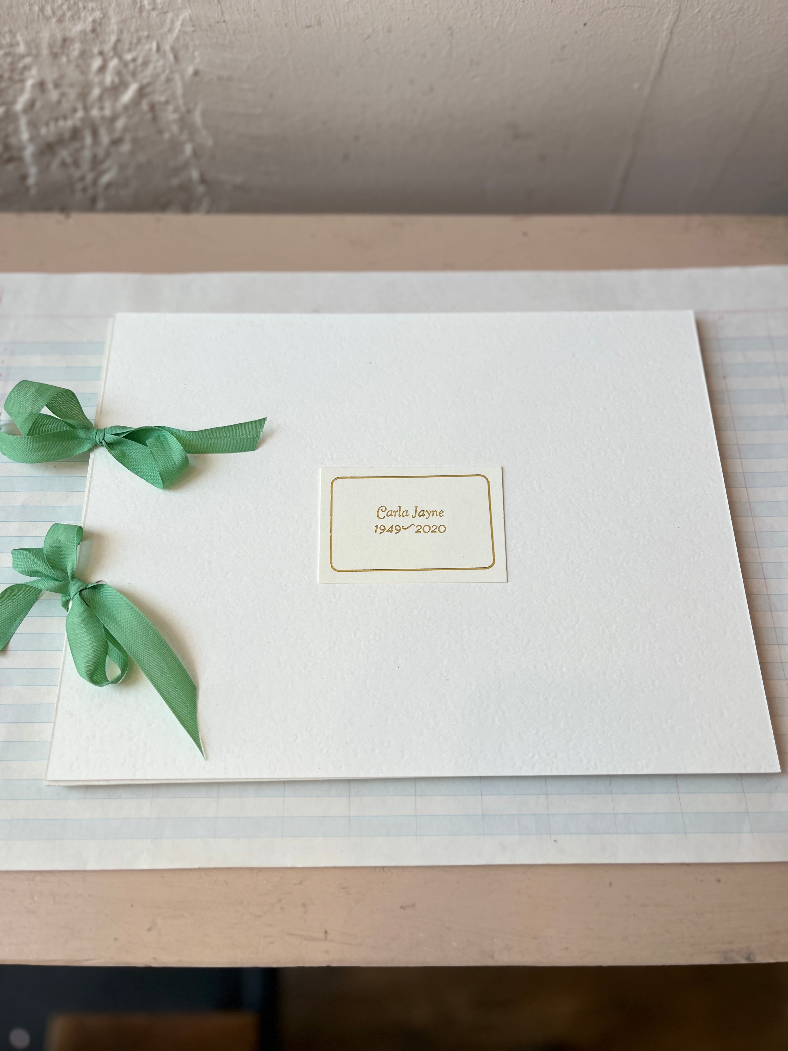 Handmade Ribboned Blank Book