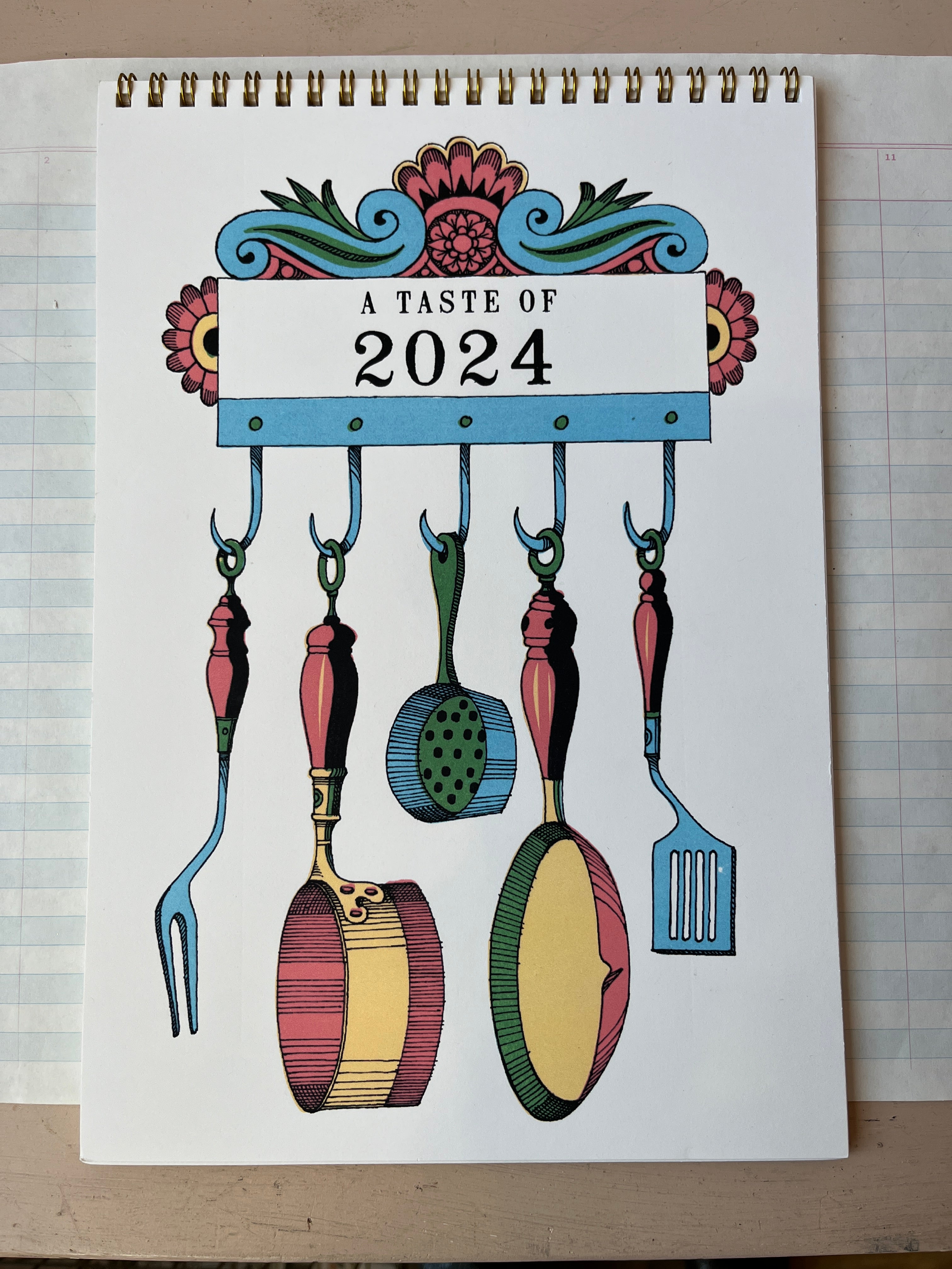 Parcel's A Taste of 2024 Calendar