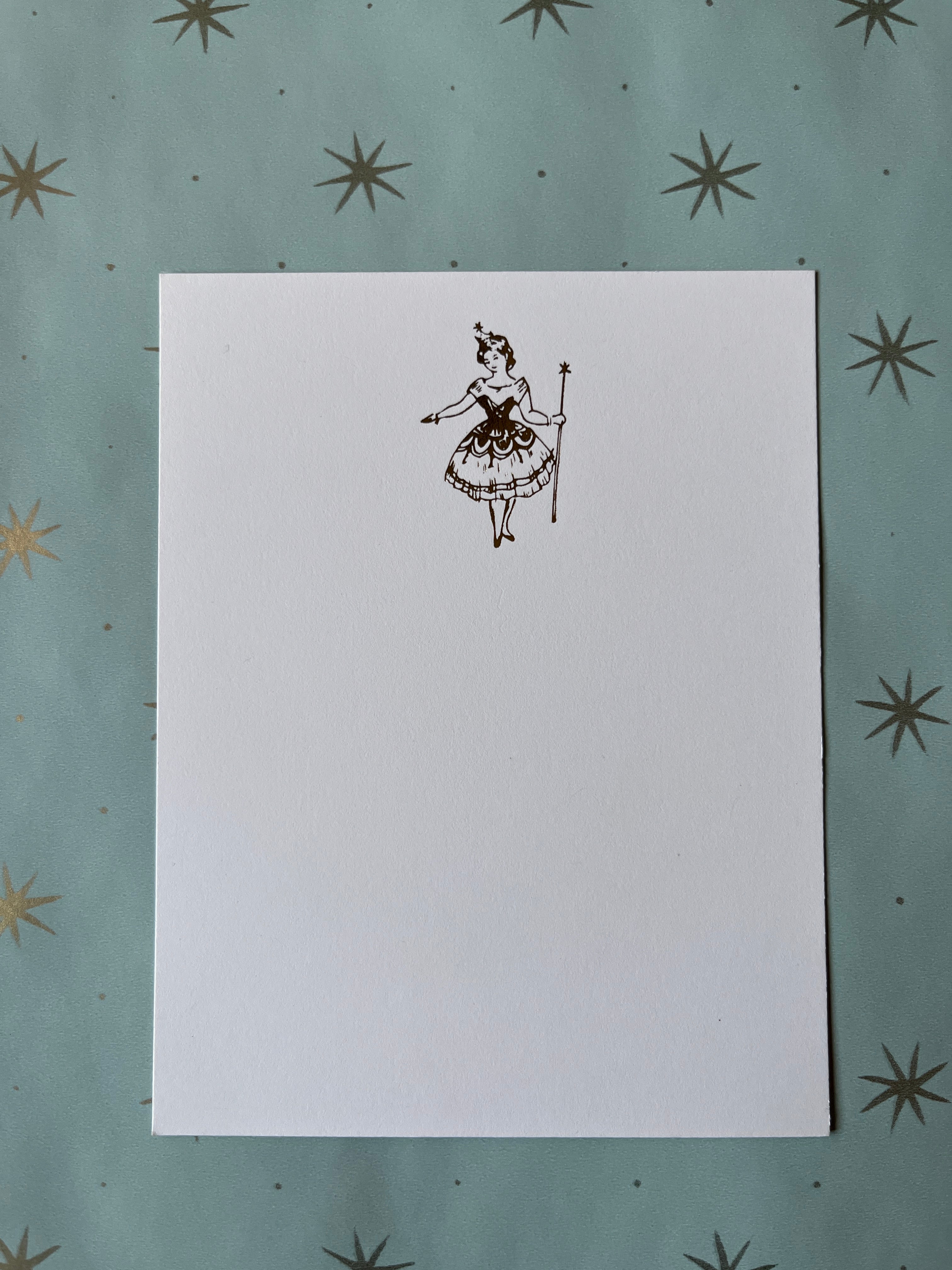 Foil-pressed Festive Fairy Notecards