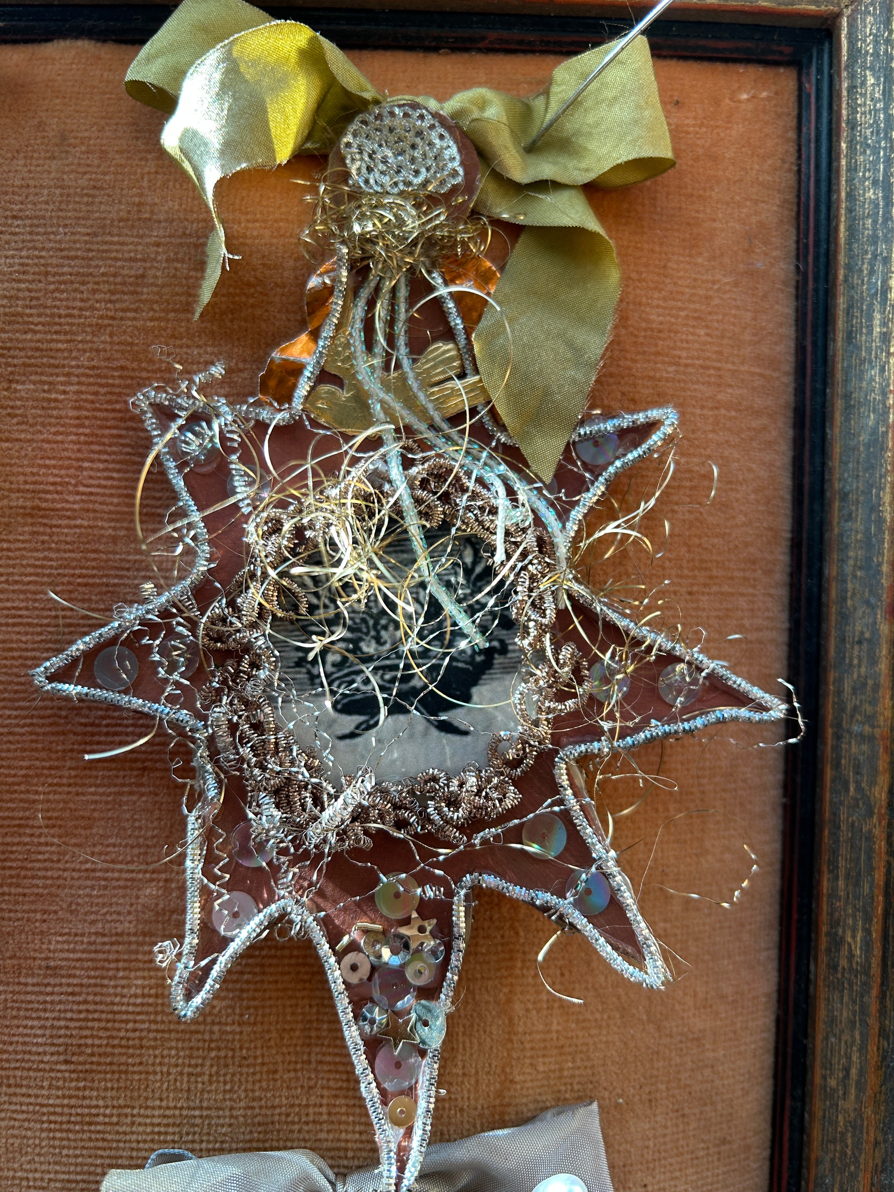 Handmade Reliquary Wall Hanging Work of Art
