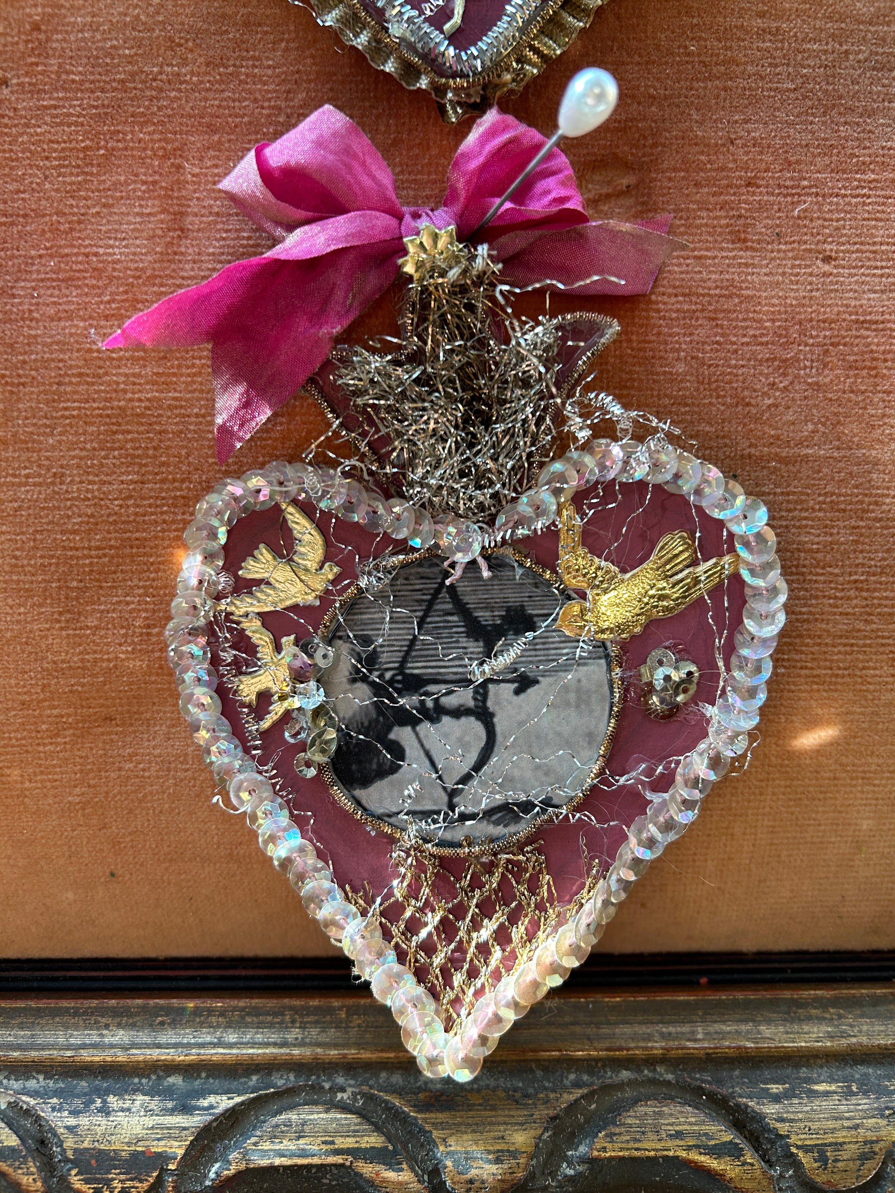 Handmade Reliquary Wall Hanging Work of Art