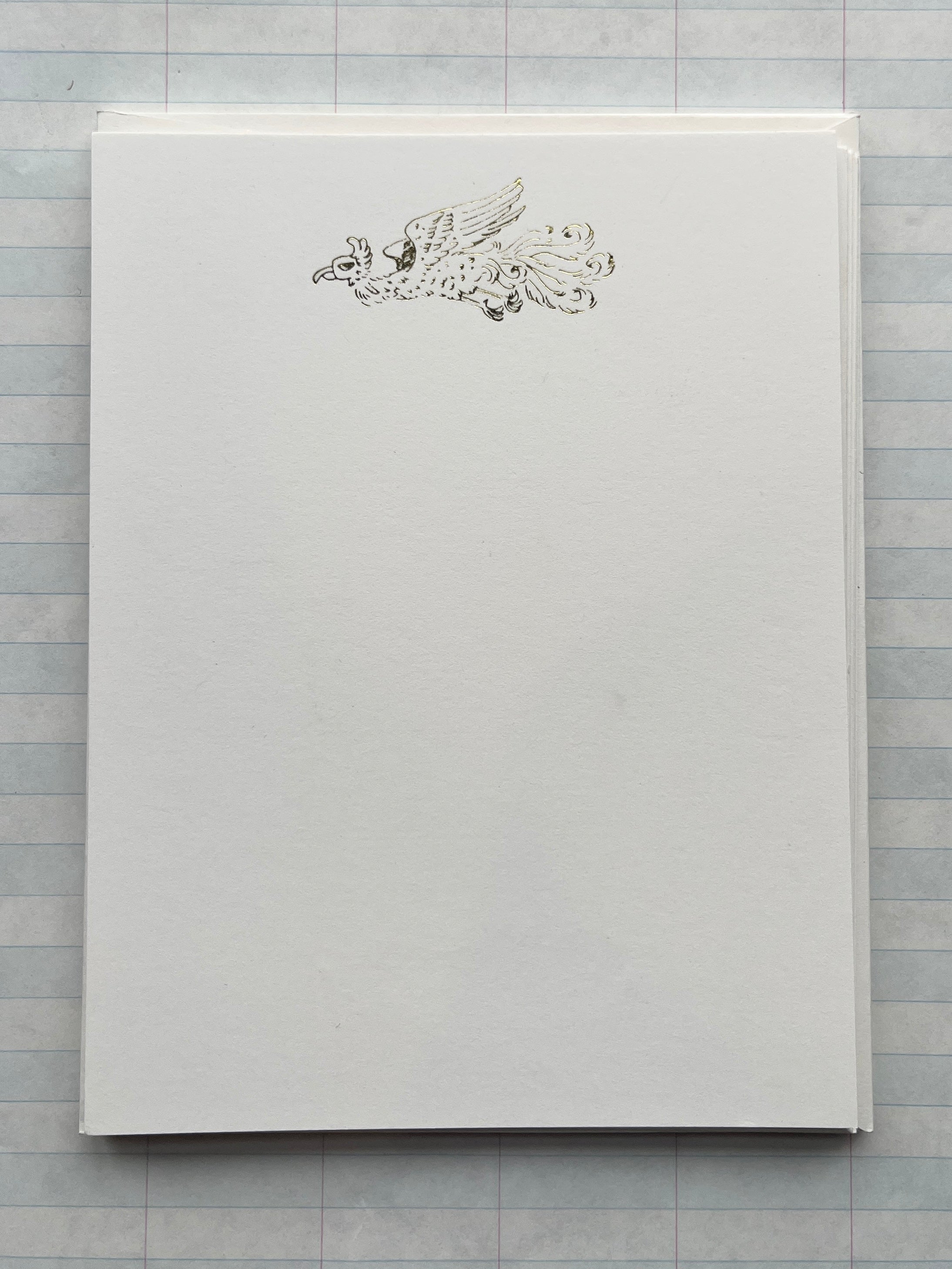 Mumu Bird Foil Pressed Stationery