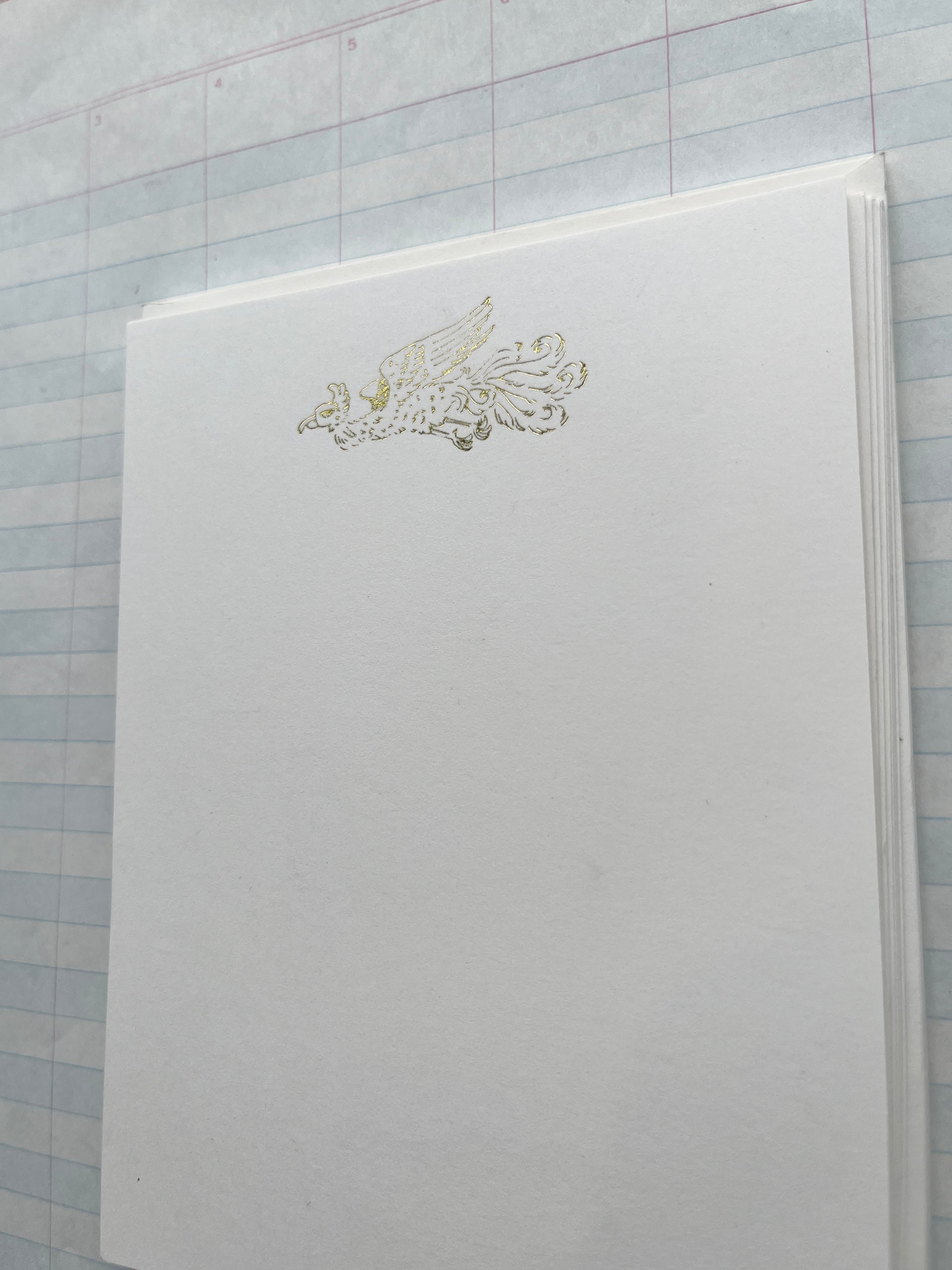 Mumu Bird Foil Pressed Stationery