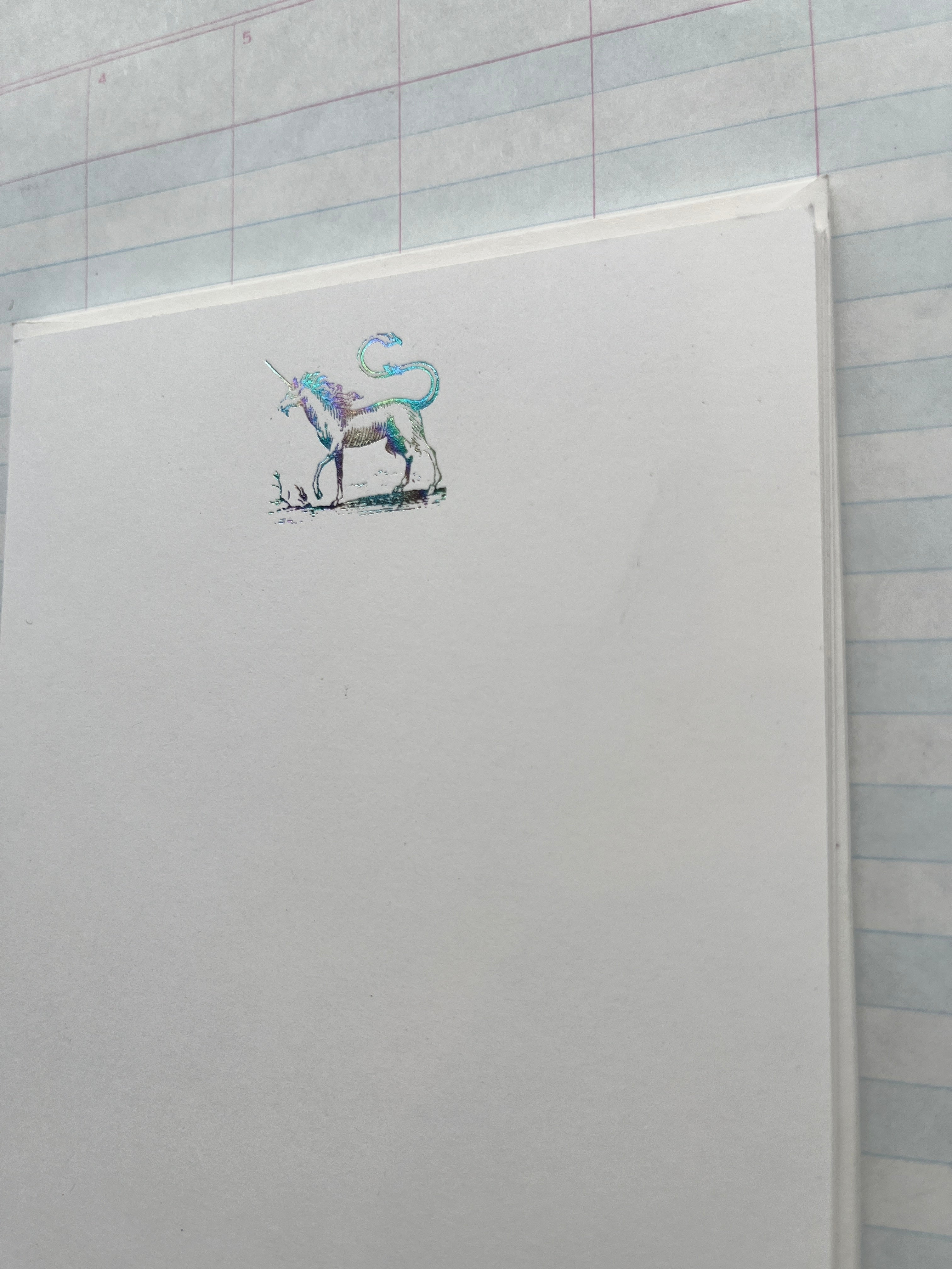 Mythical Beast Foil Pressed Stationery