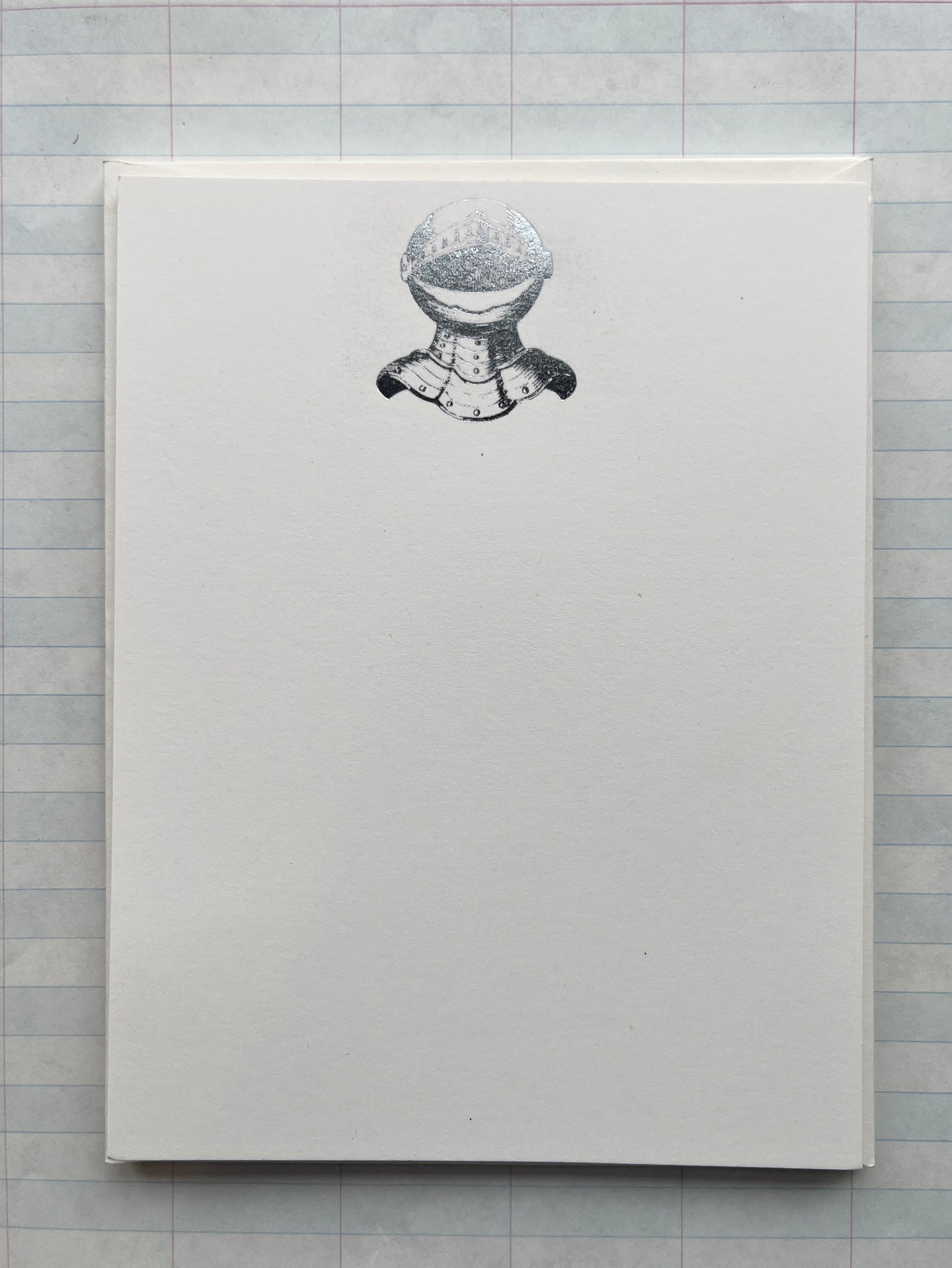 Knight Foil Pressed Stationery