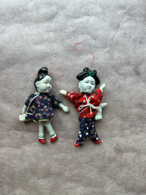 2 Vintage Asian Porcelain Dolls