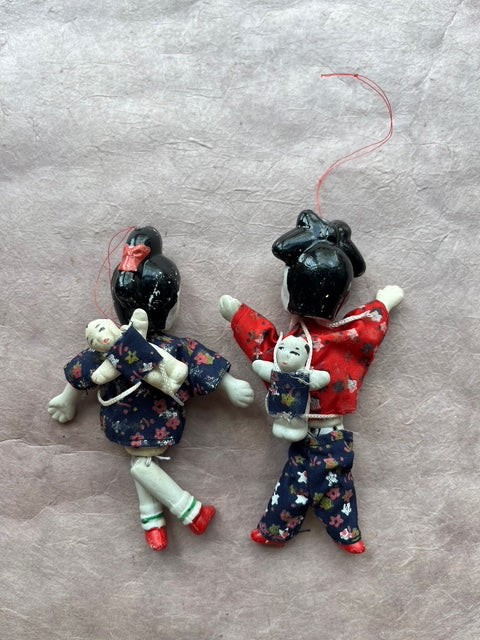 2 Vintage Asian Porcelain Dolls