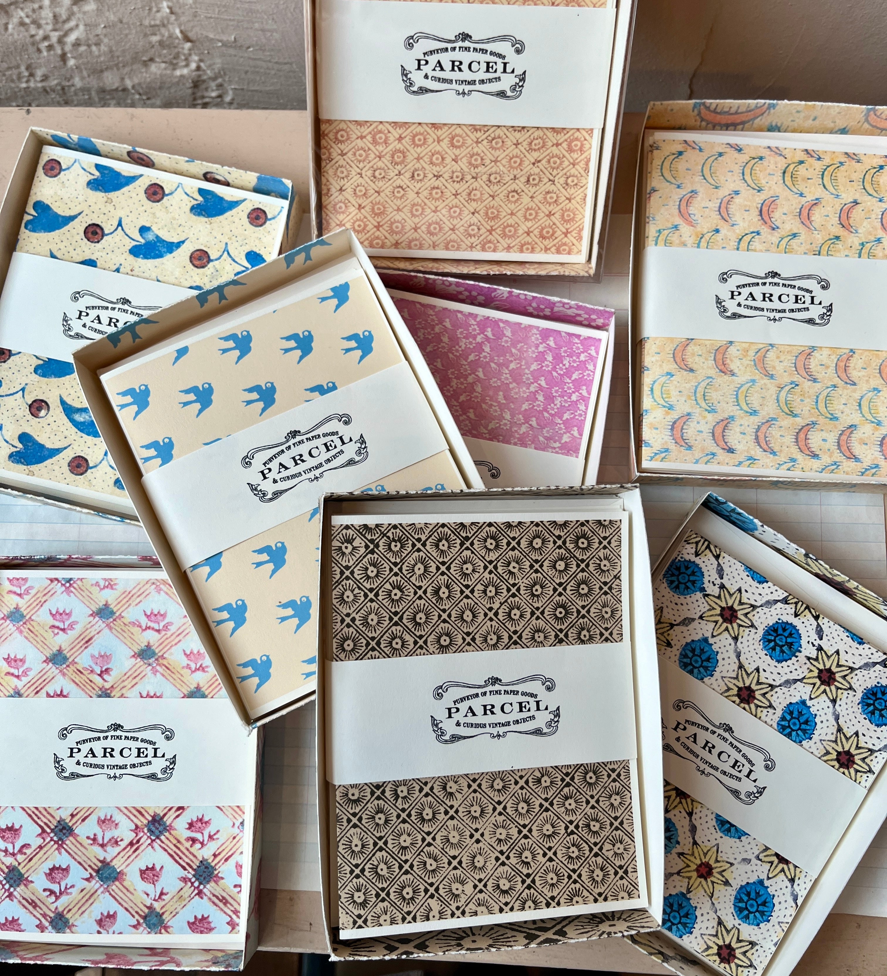 Parcel Patterns Notecard Sets