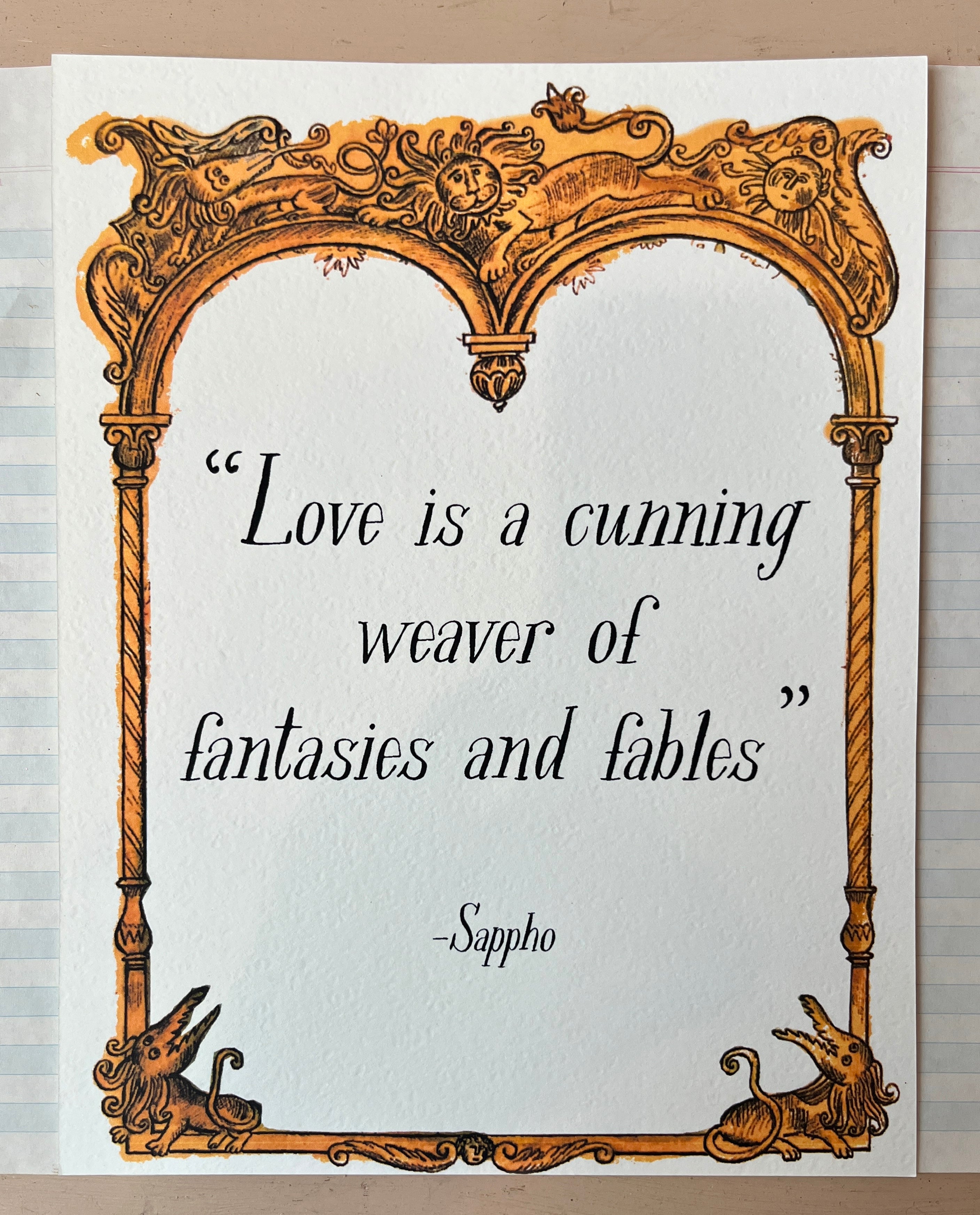 Love is Cunning Art Print