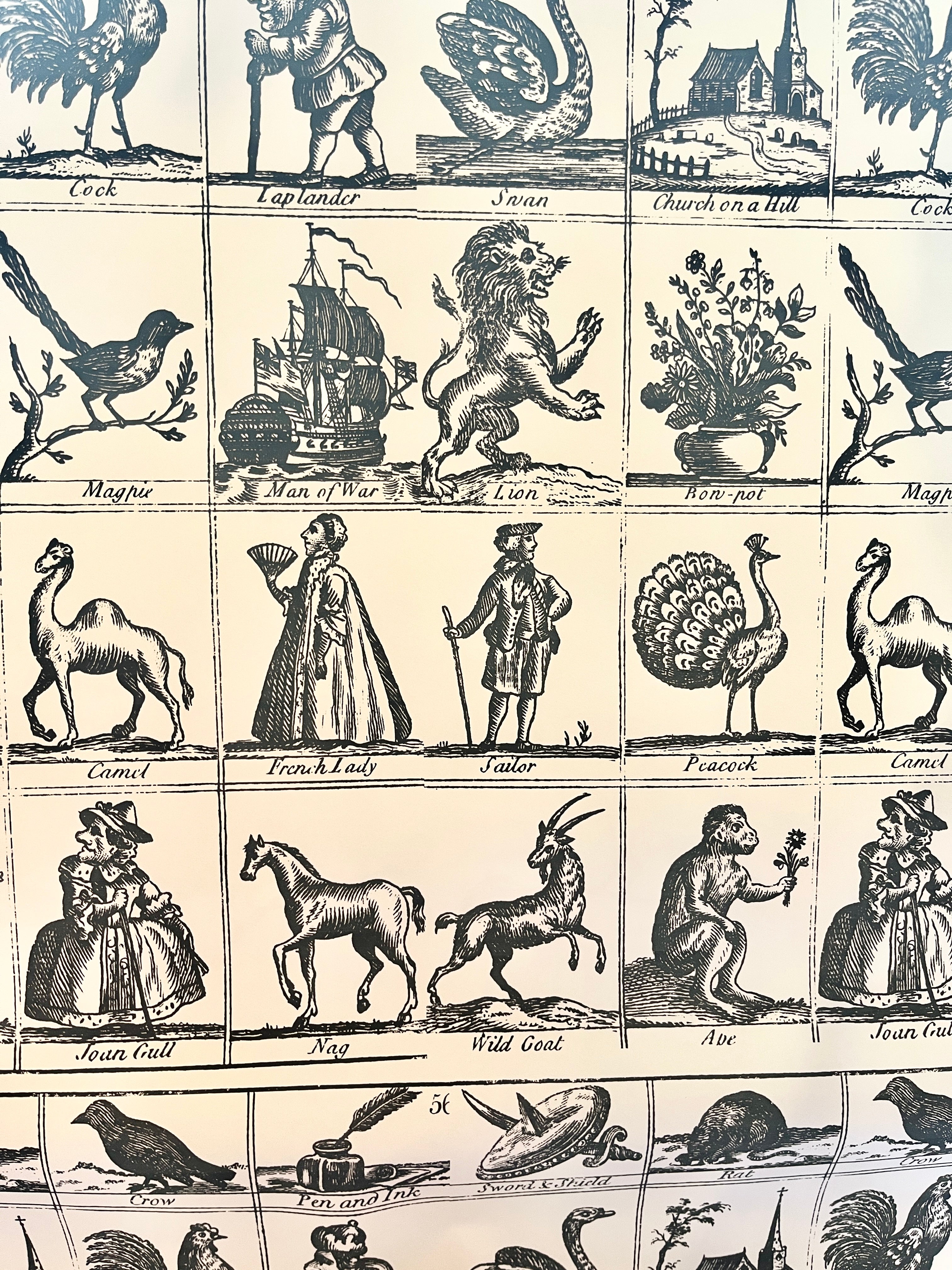 Parcel Artisan Wrapping Paper, Old English Woodcuts