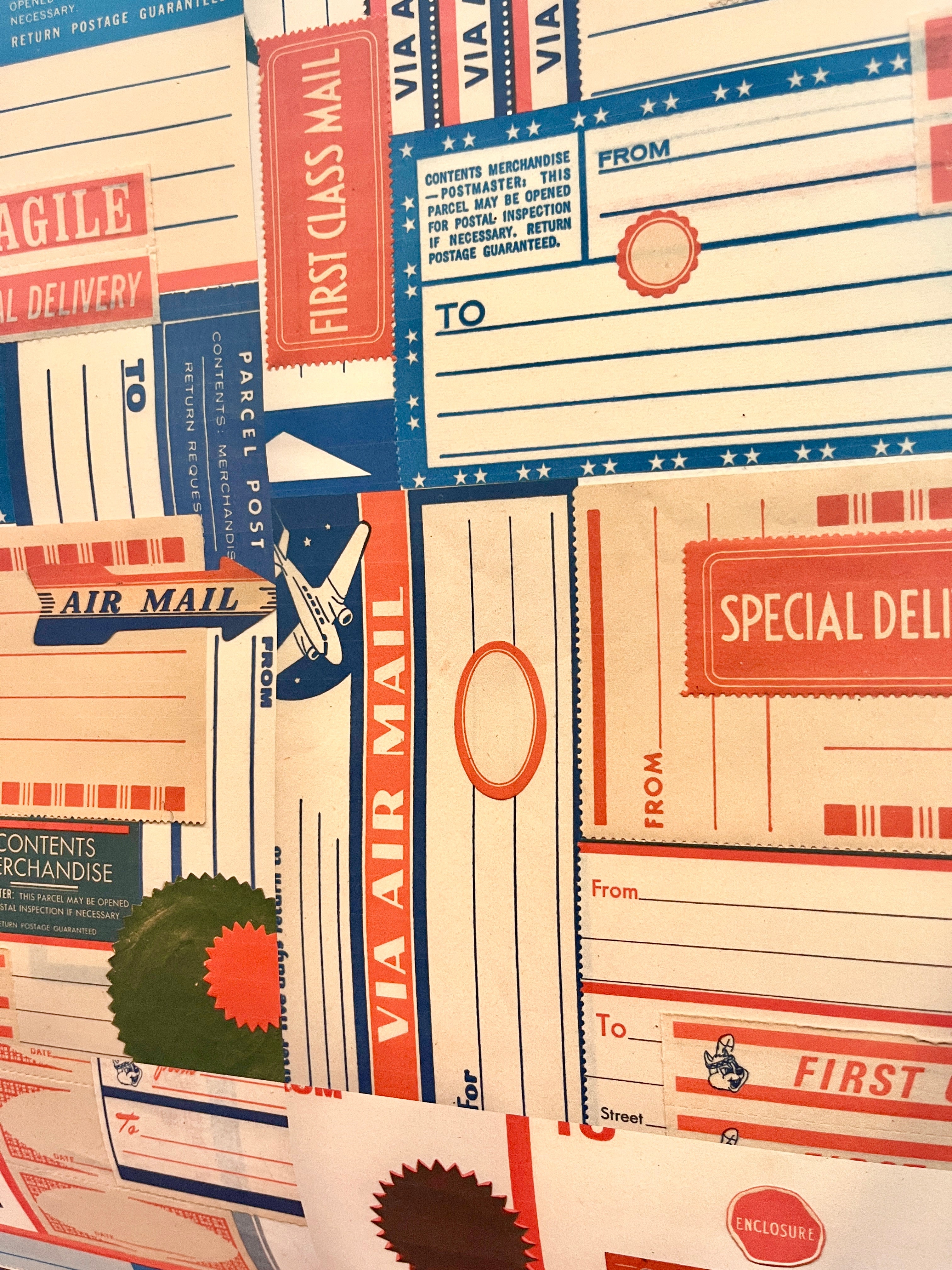 Parcel Artisan Wrapping Paper, Airmail