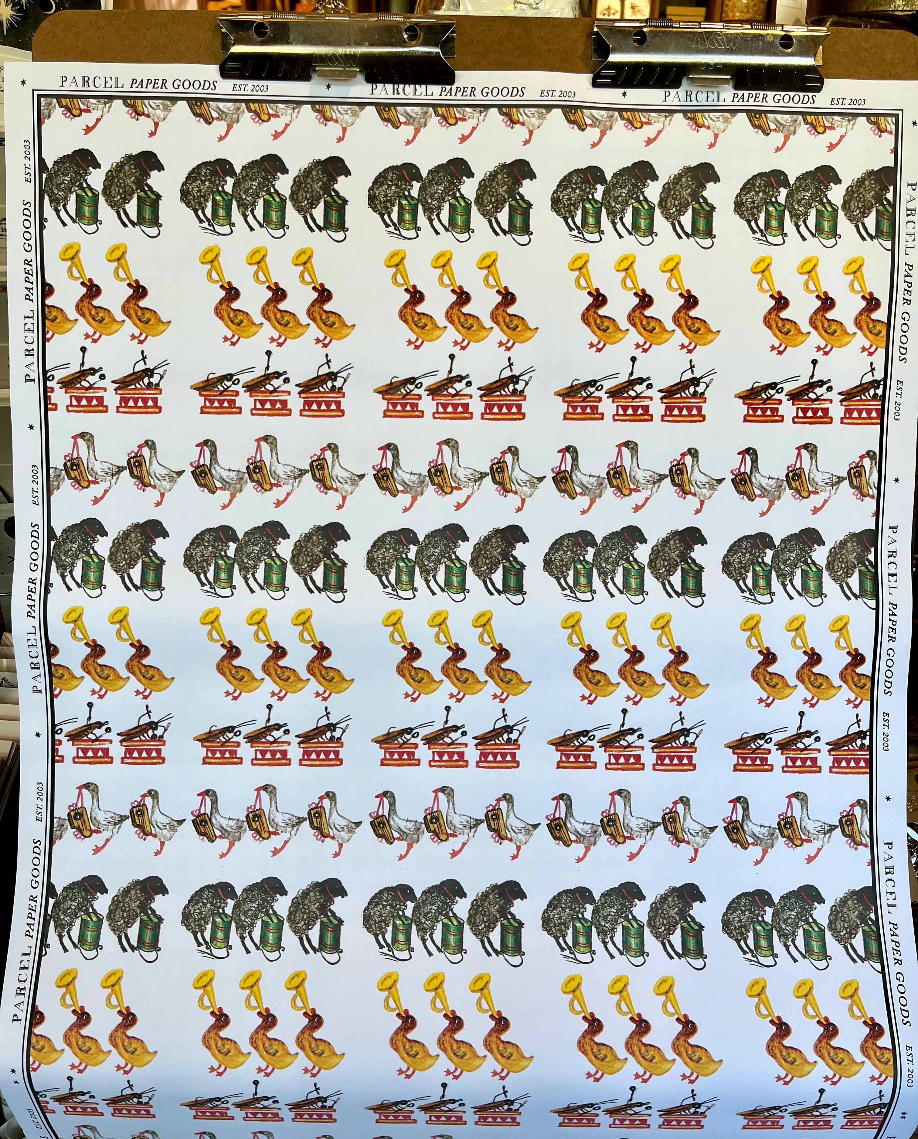 Parcel Artisan Wrapping Paper, Animal Jamboree