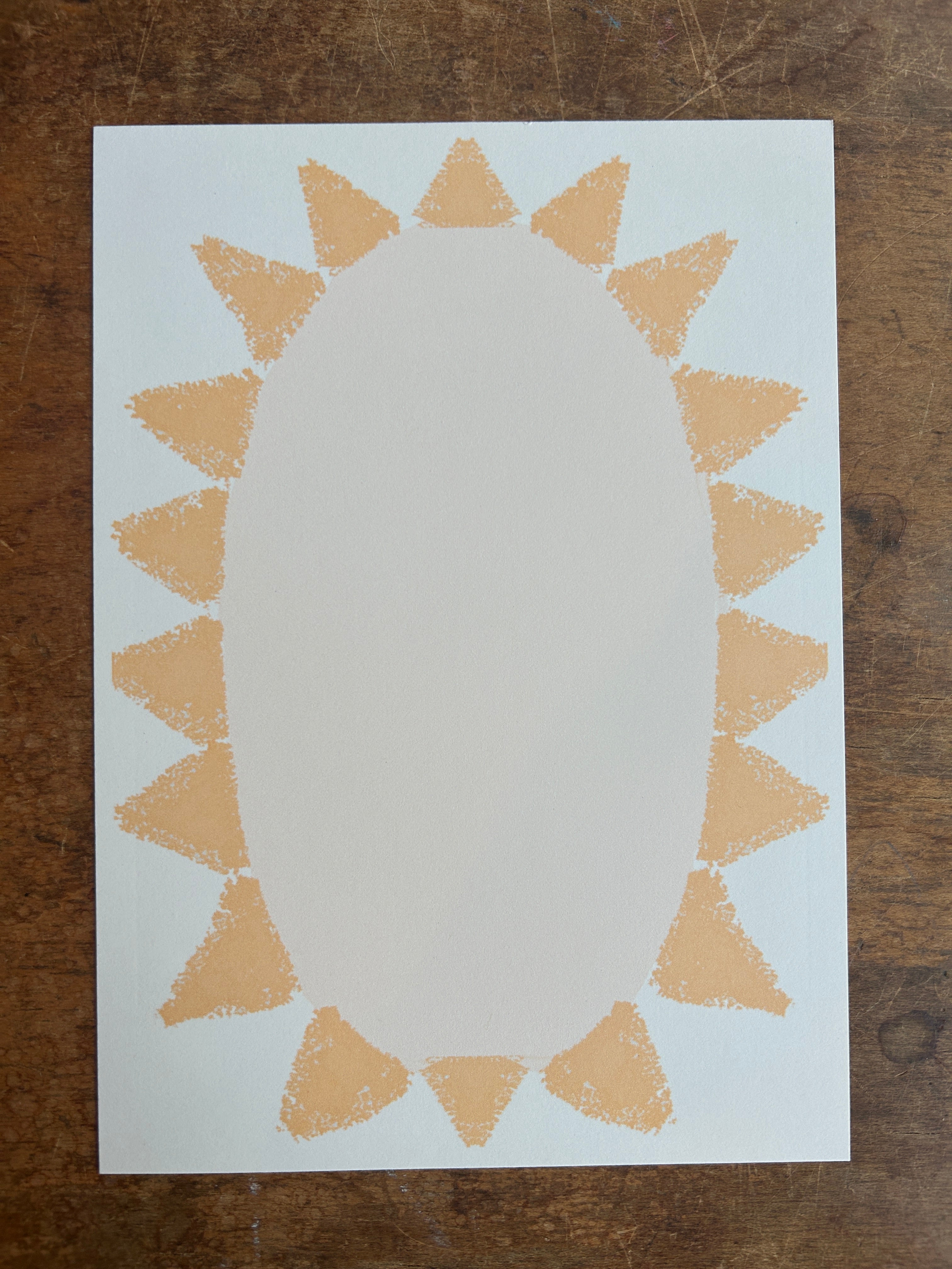 Sunburst Stamp Stationery