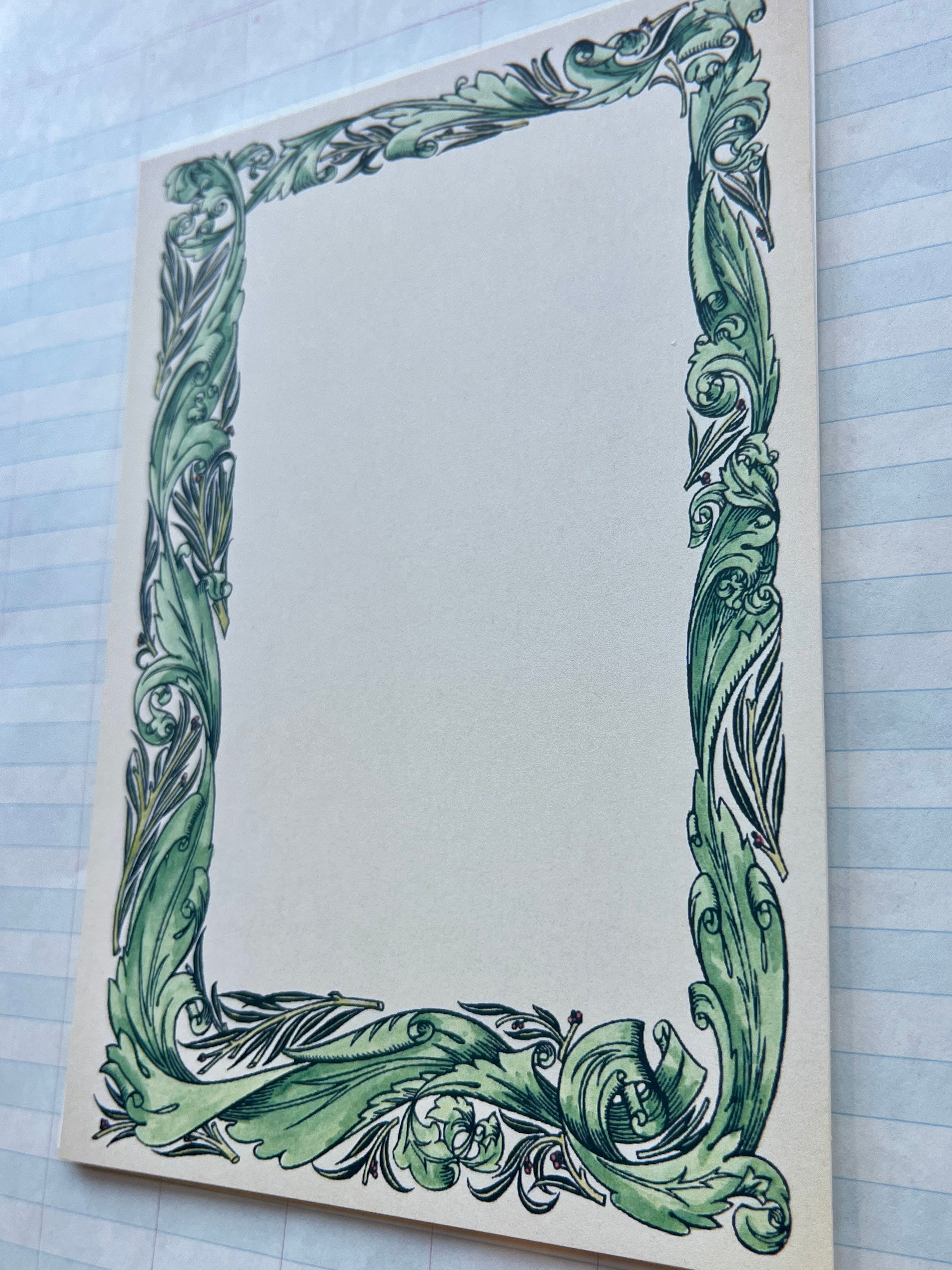 Nouveau Floral Frames Stationery II