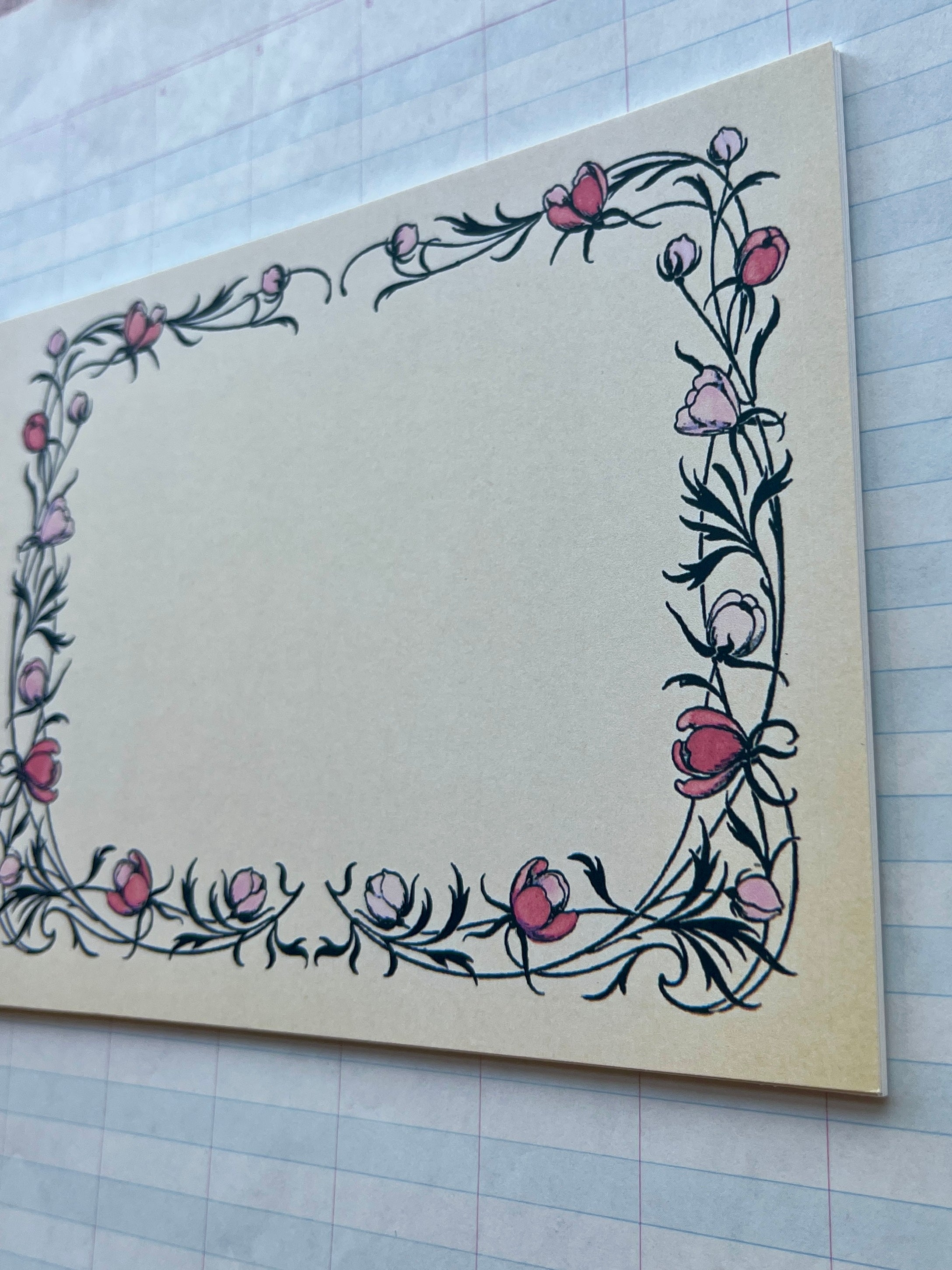 Nouveau Floral Frames Stationery II