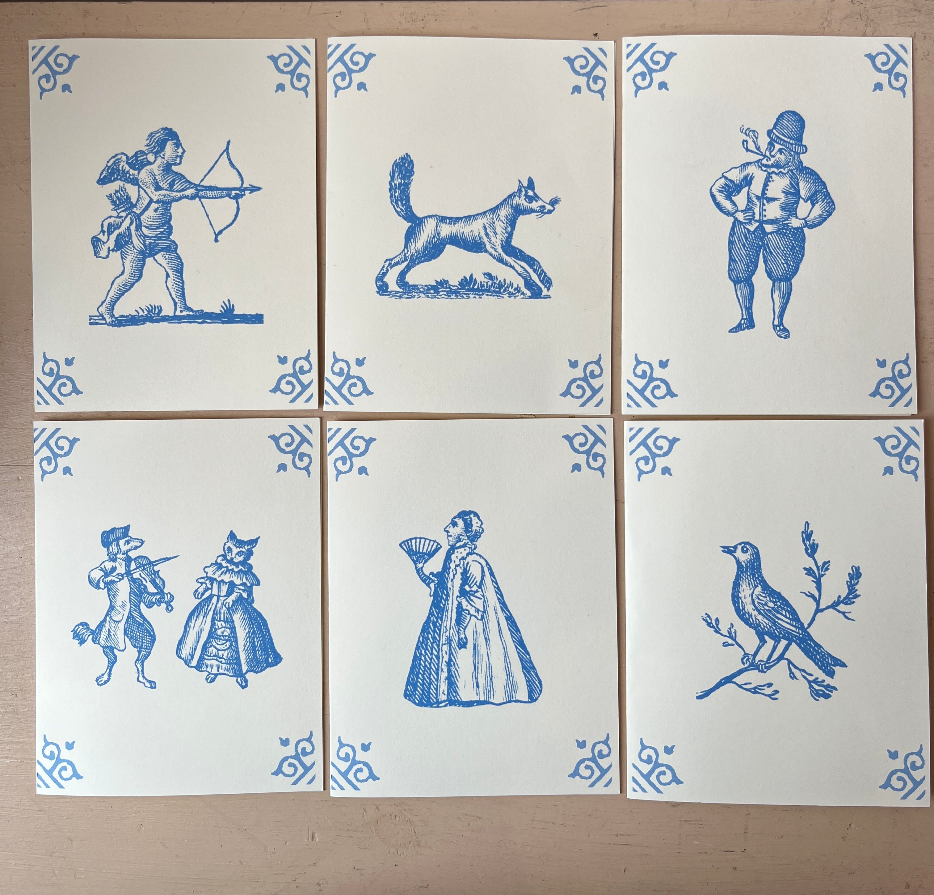 Dutch Tile Notecard Set