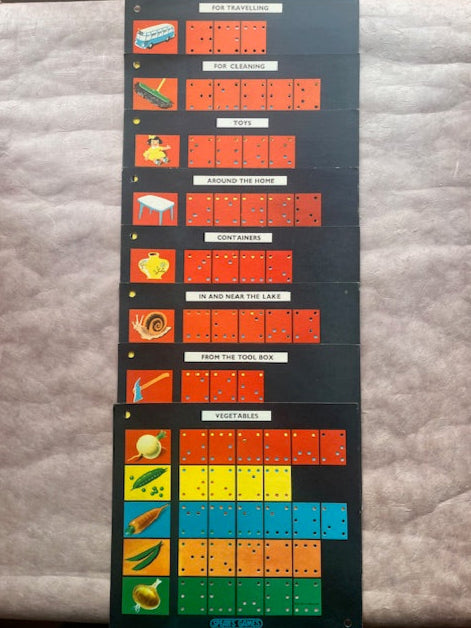 8 Vintage Game Cards from England