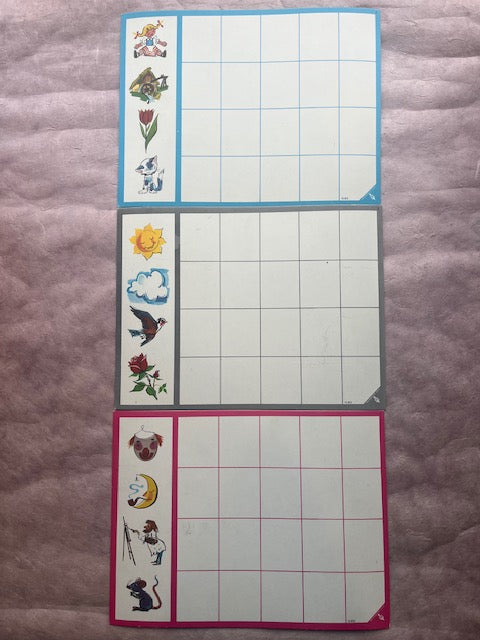 5 Vintage Game Cards with Great Graphics