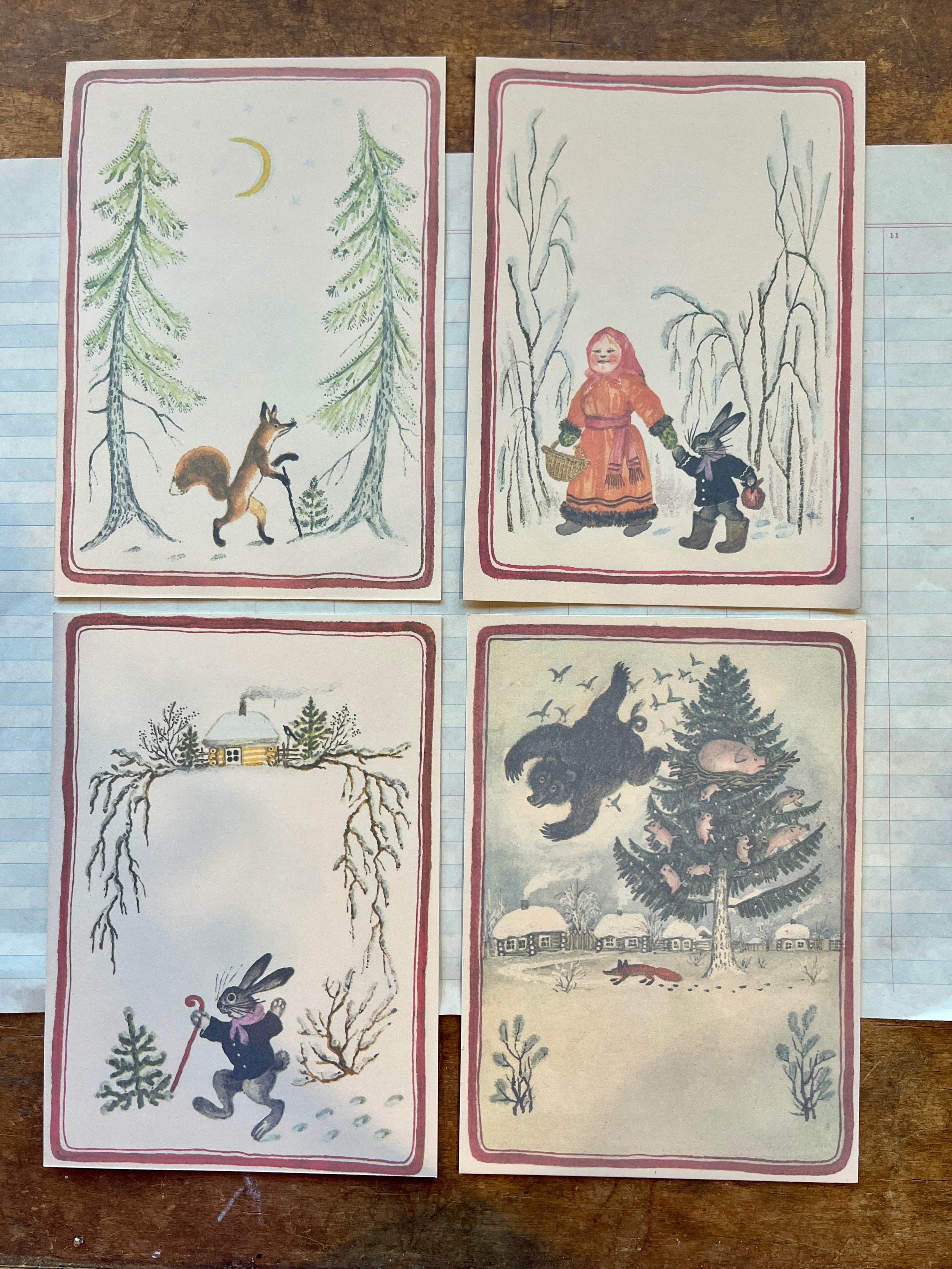 Over the River and Through the Woods Stationery Set