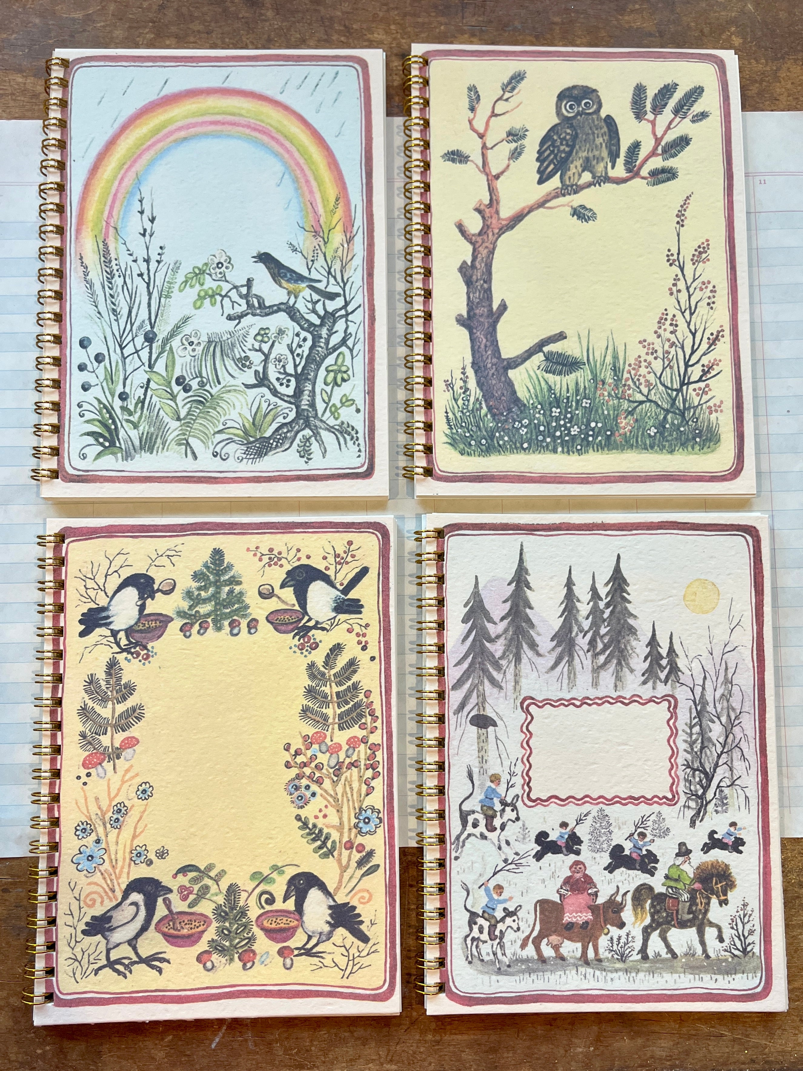 Folksy Forest Notebooks