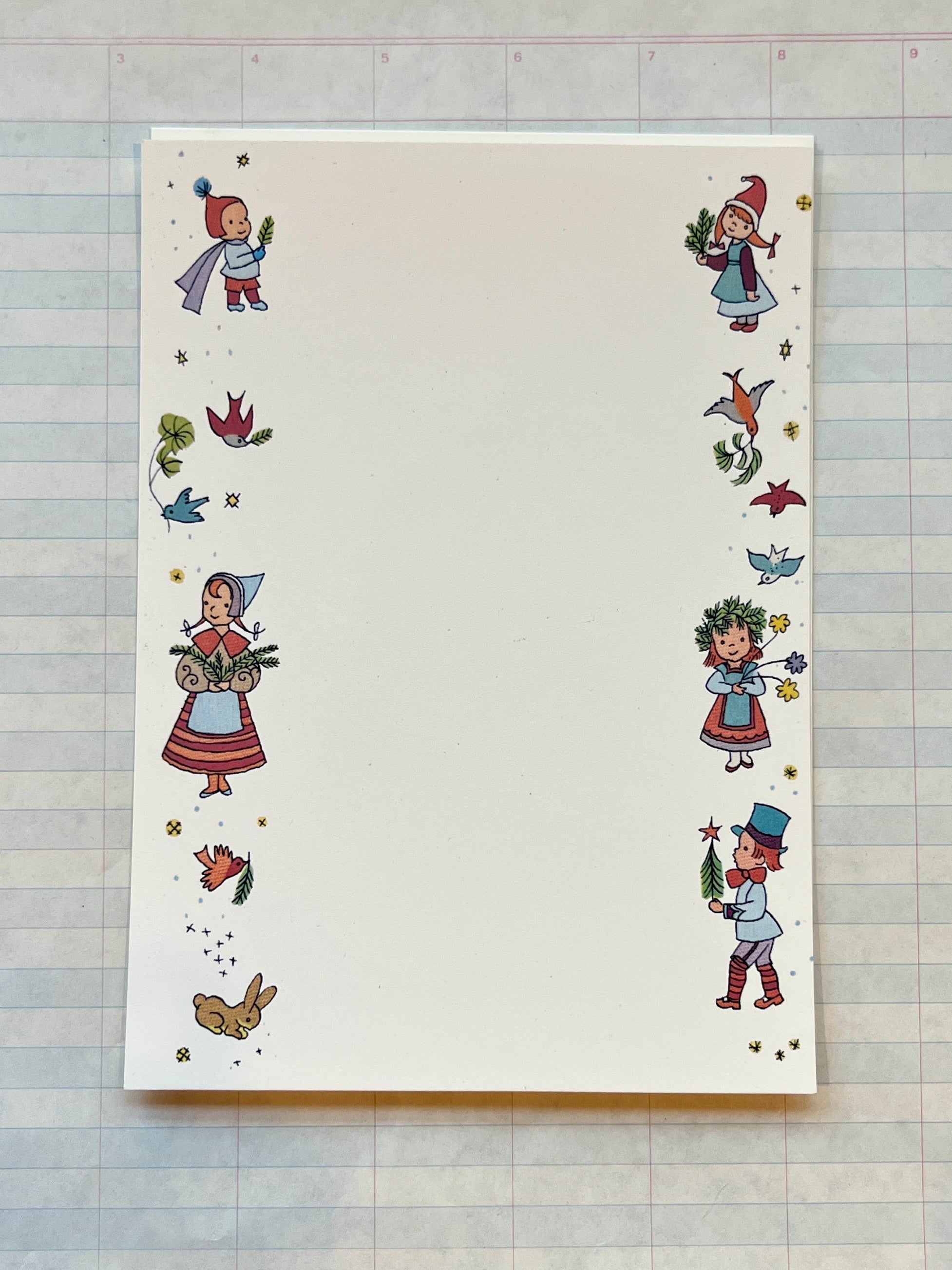Festive Little Folks Stationery Set