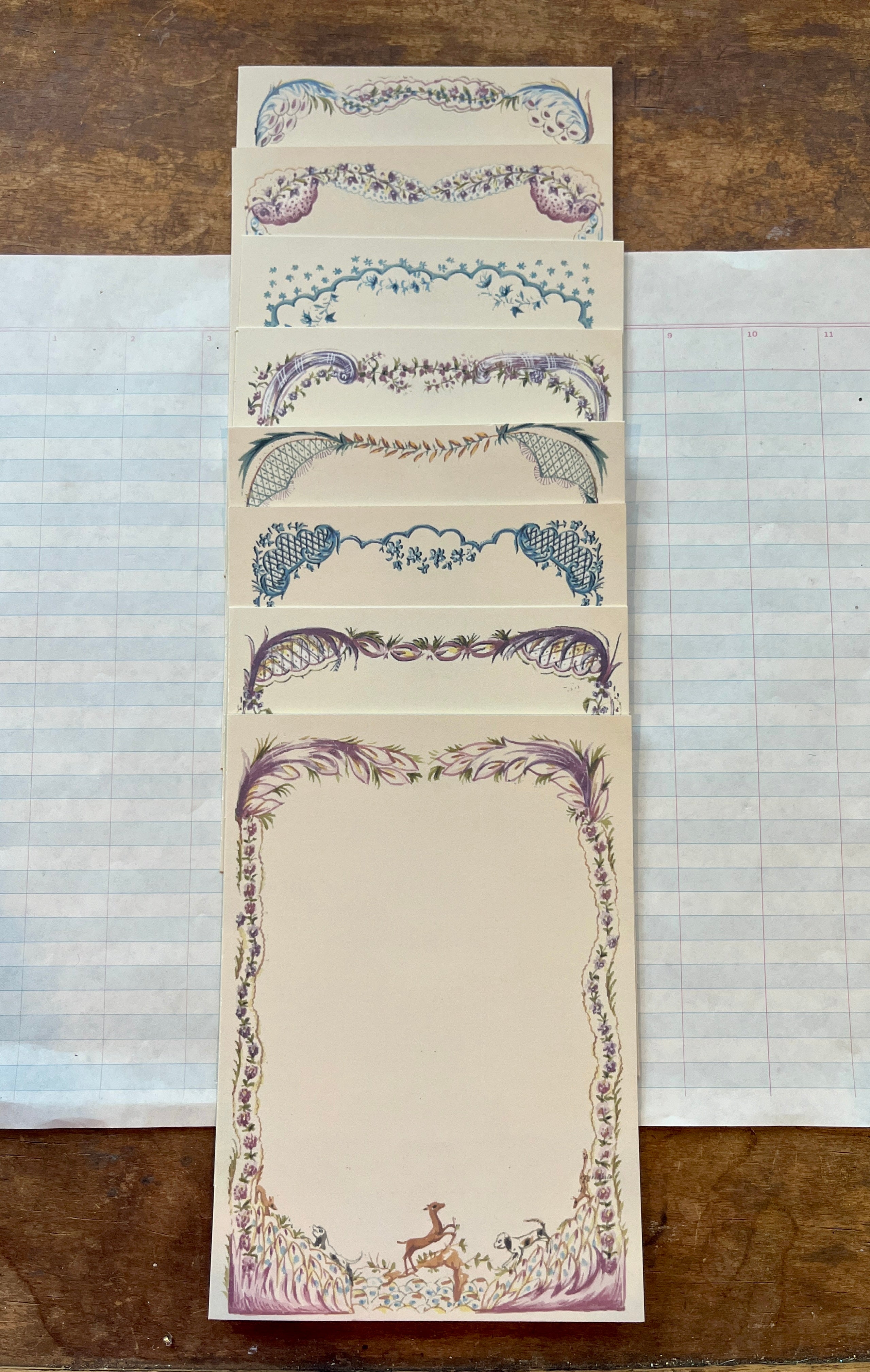 French Menu Stationery Set III