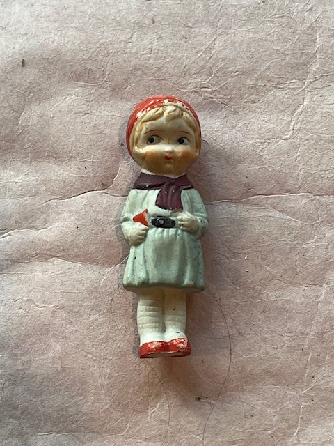 Little Schoolgirl with Red Cap