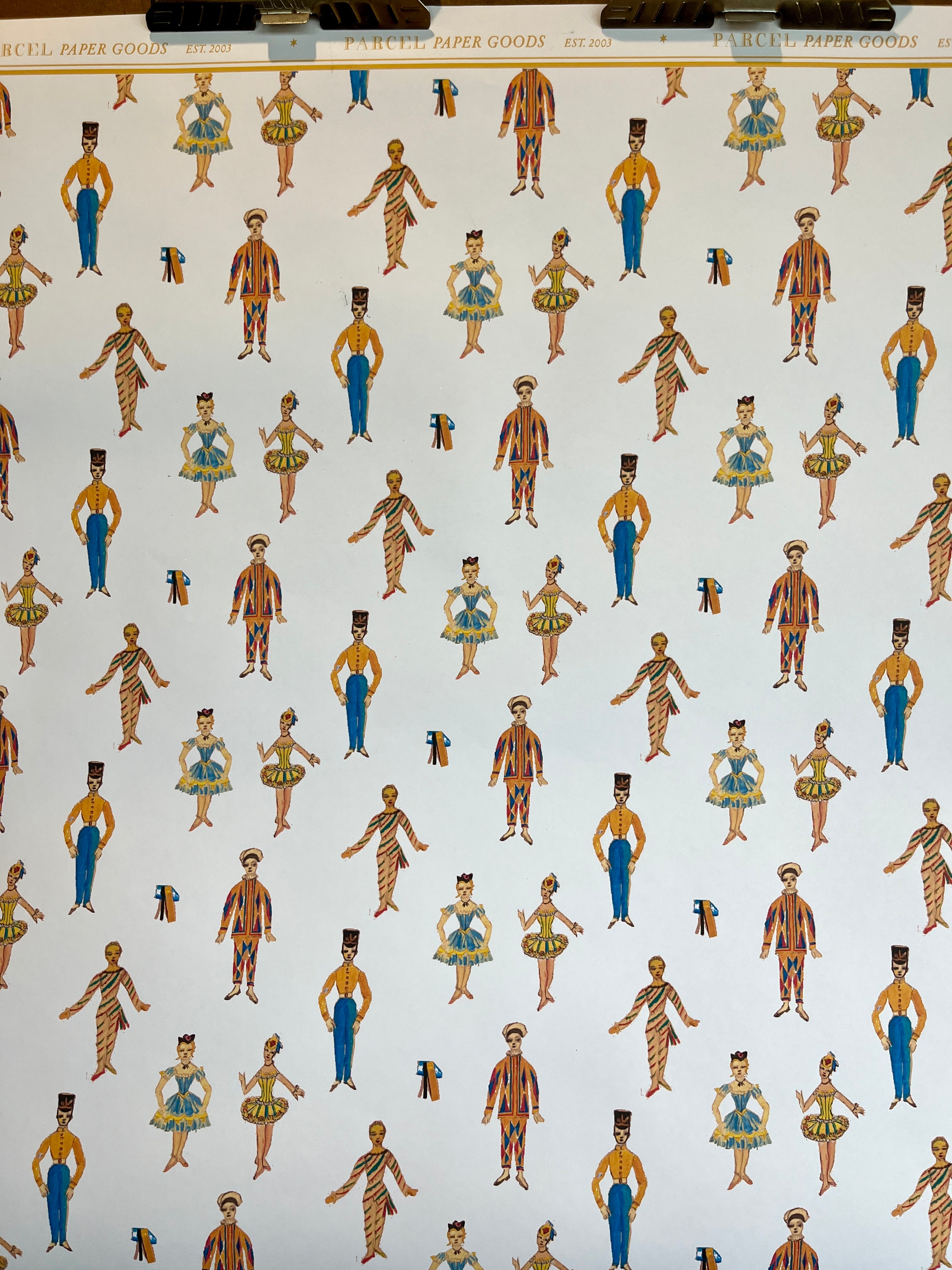 Parcel Artisan Wrapping Paper, Nutcracker Dancers Ensemble