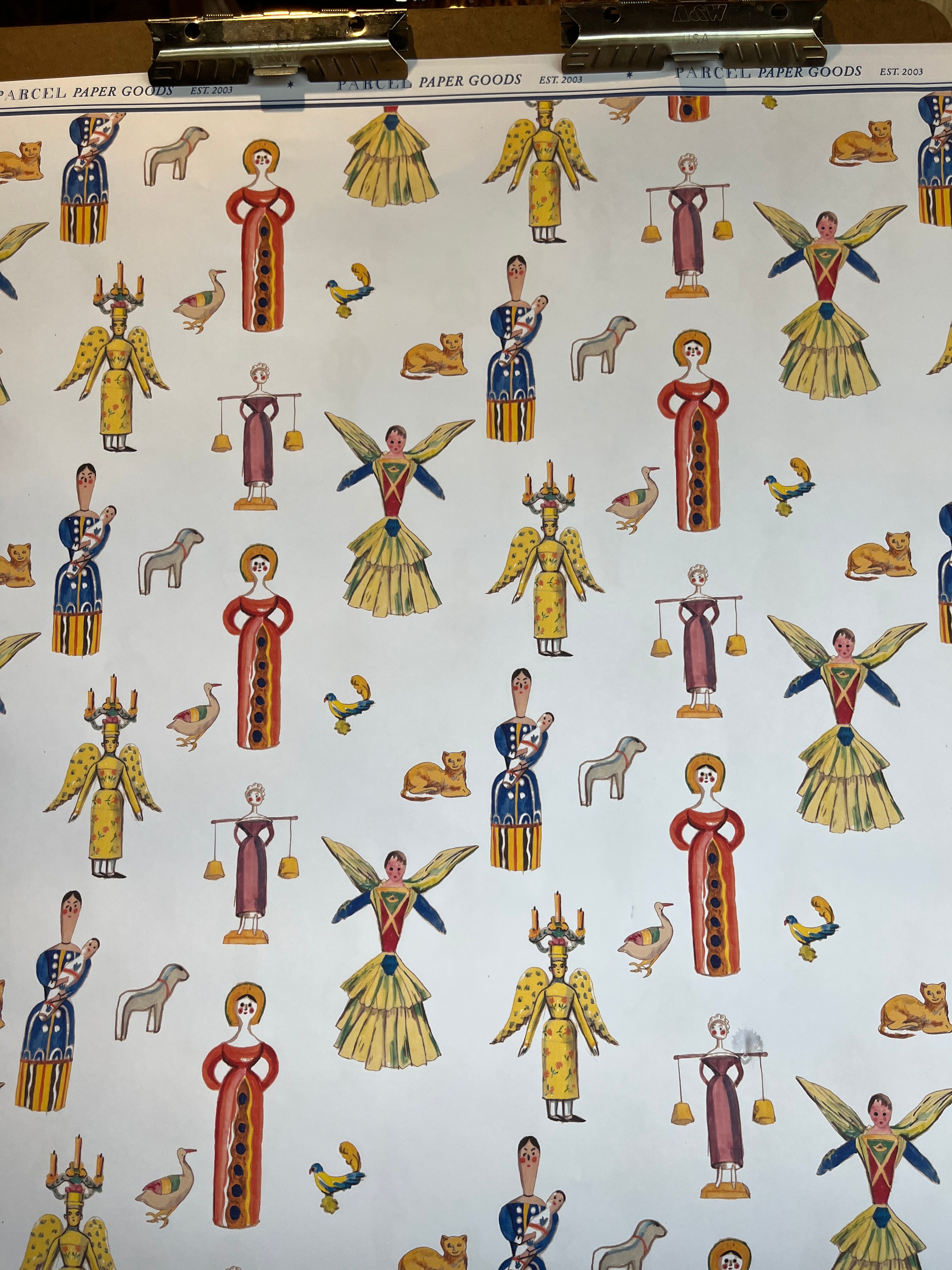 Parcel Artisan Wrapping Paper, Wooden Toys Ladies