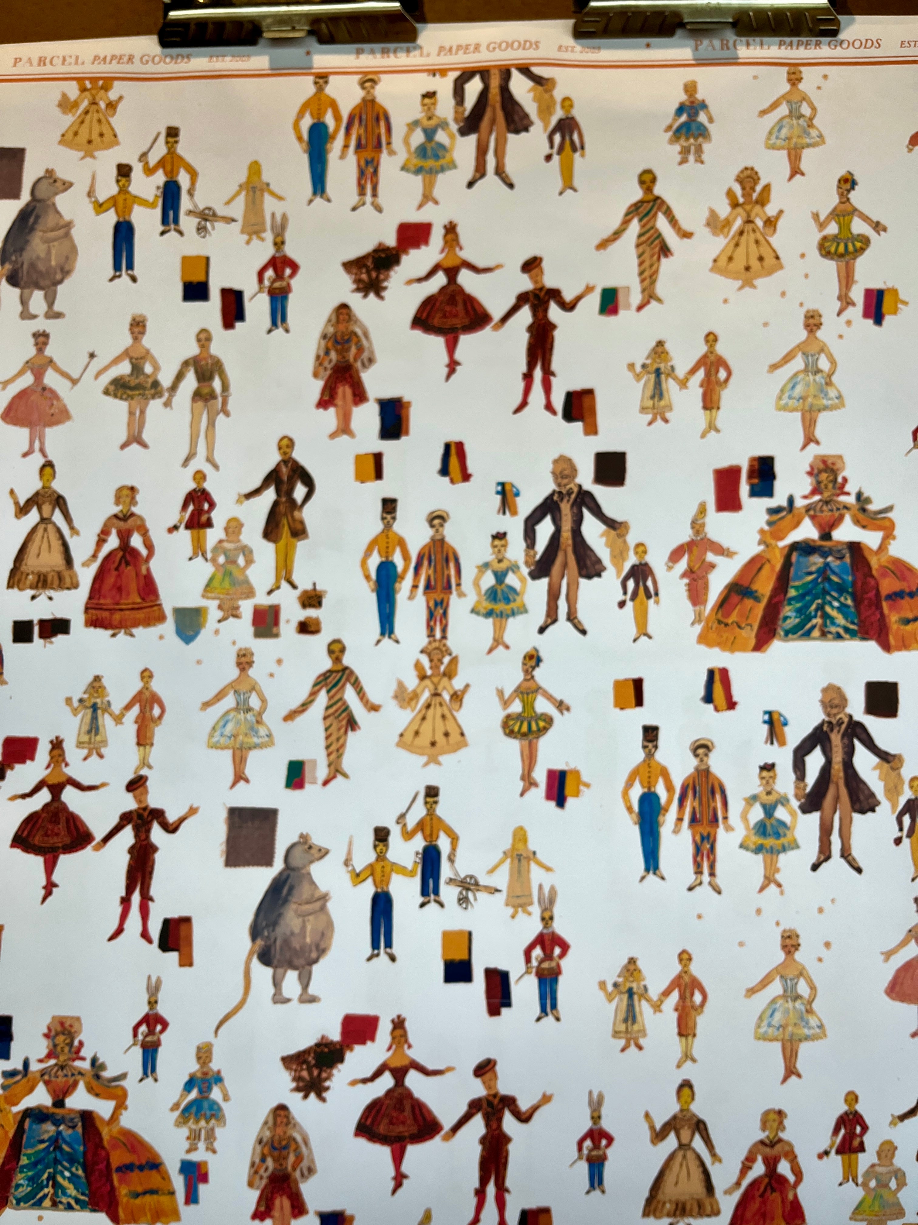 Parcel Artisan Wrapping Paper, Nutcracker Dancers Full Cast