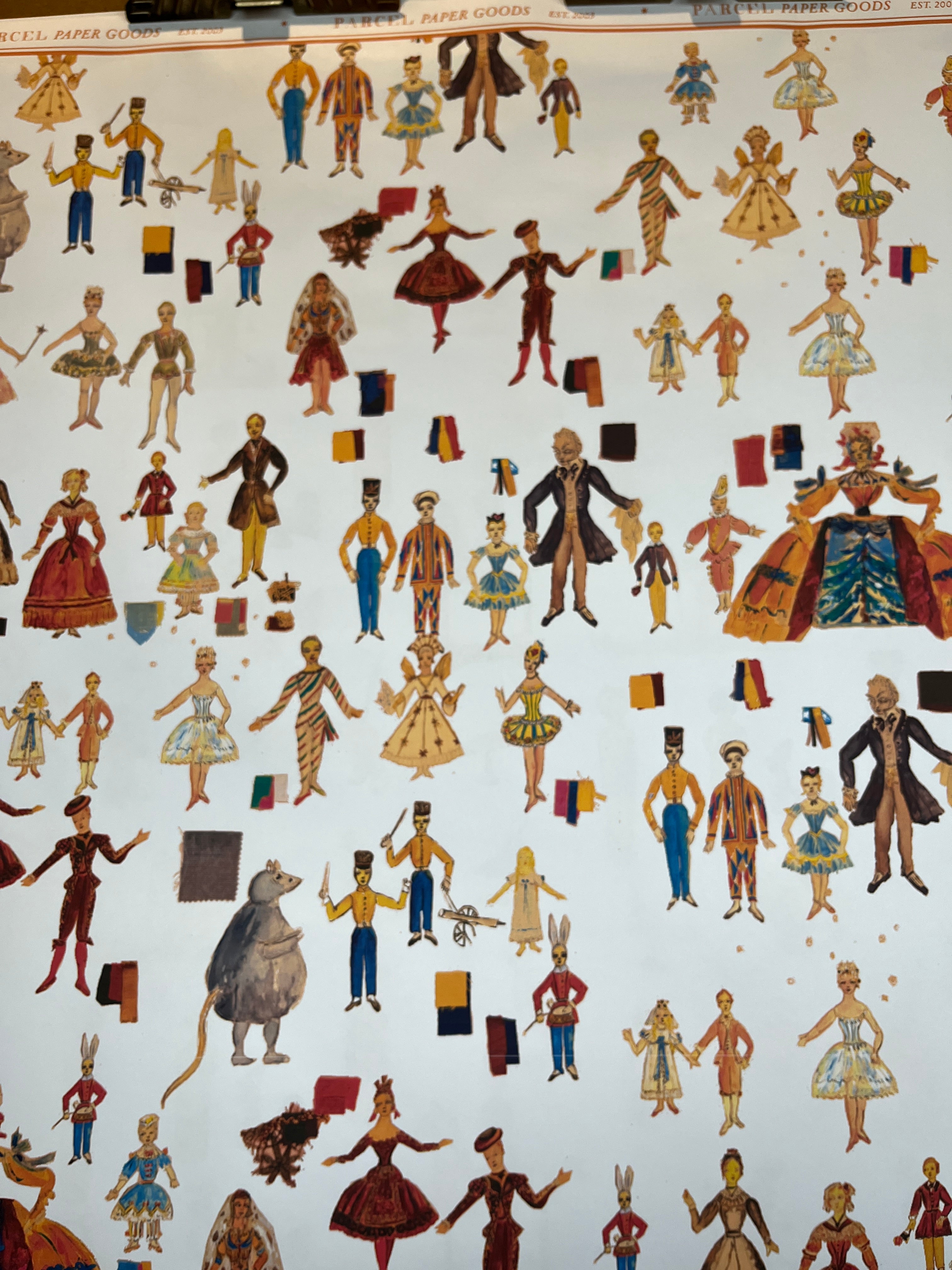 Parcel Artisan Wrapping Paper, Nutcracker Dancers Full Cast