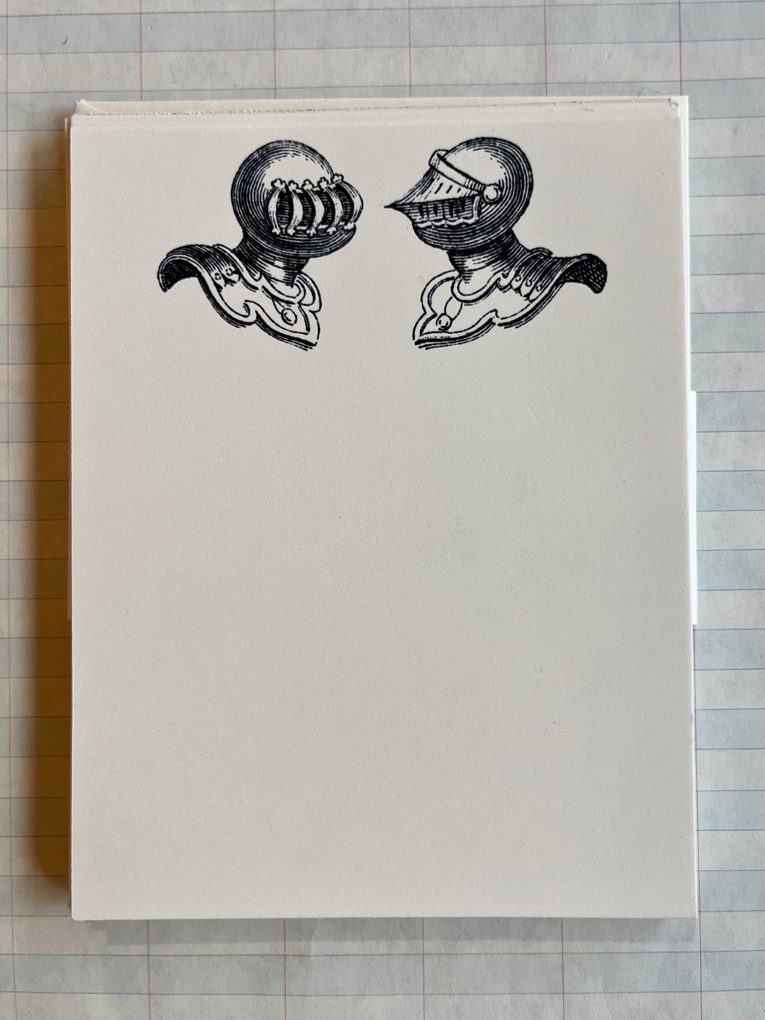 Knights Face Off Stationery