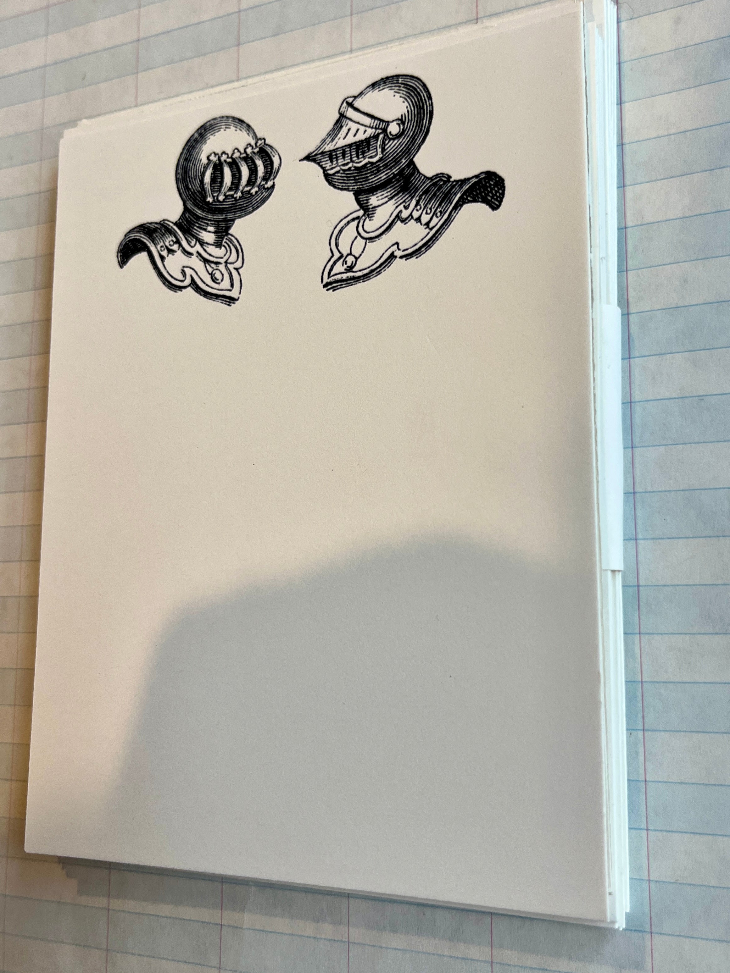 Knights Face Off Stationery