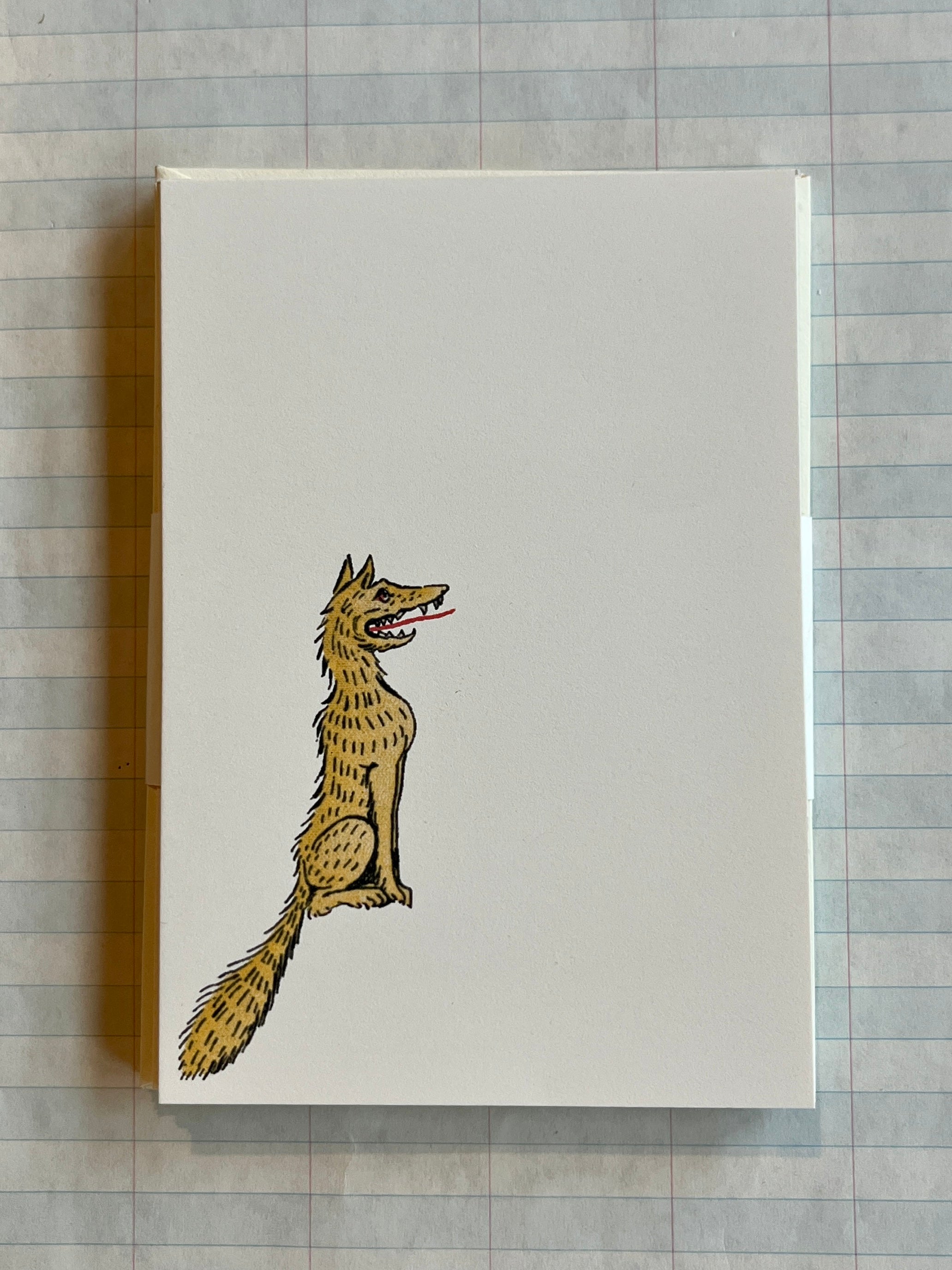 Fox Creature Mini Printed Stationery